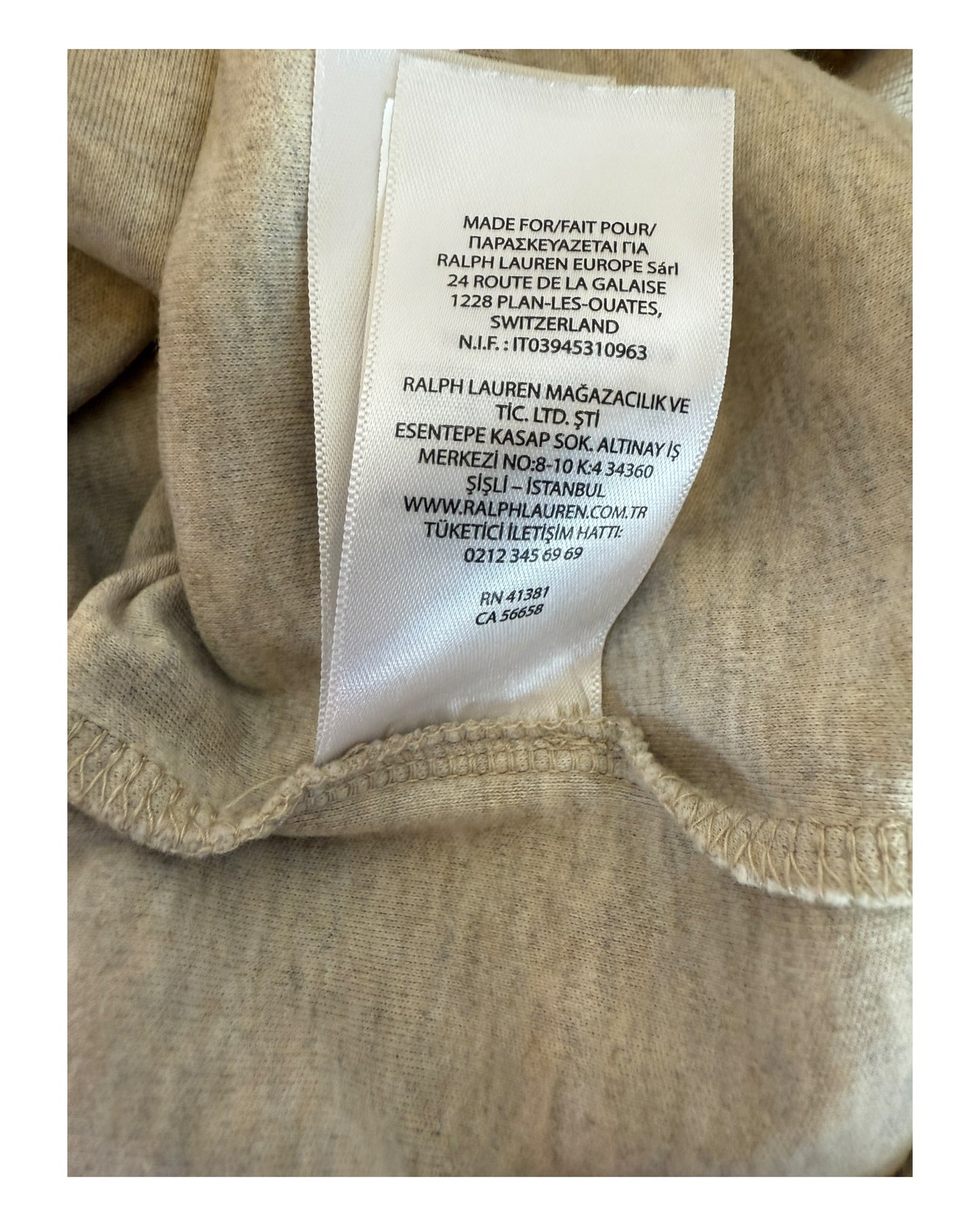 Polo Ralph Lauren Poloshirt beige Größe L 661