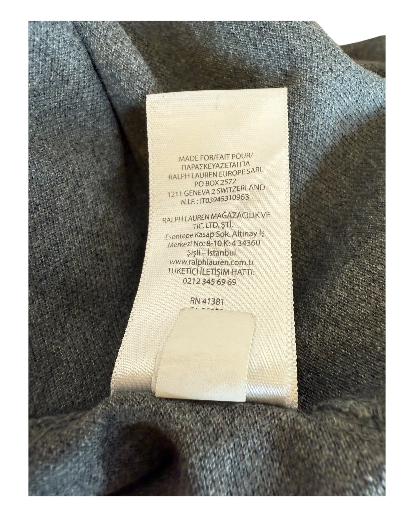 Polo Ralph Lauren Poloshirt dunkelgrau Größe L