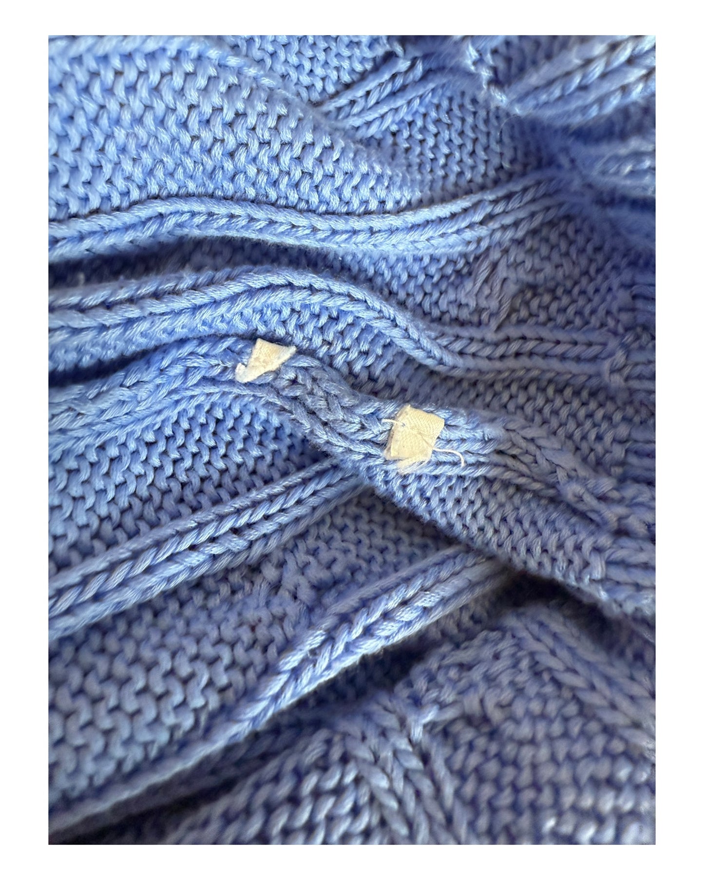 Polo Ralph Lauren Zopfmuster Pullover blau Größe S