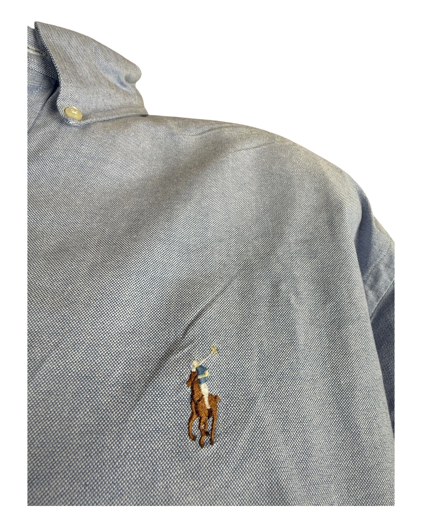 Polo Ralph Lauren kurzarm Oxfordhemd hellblau Größe L