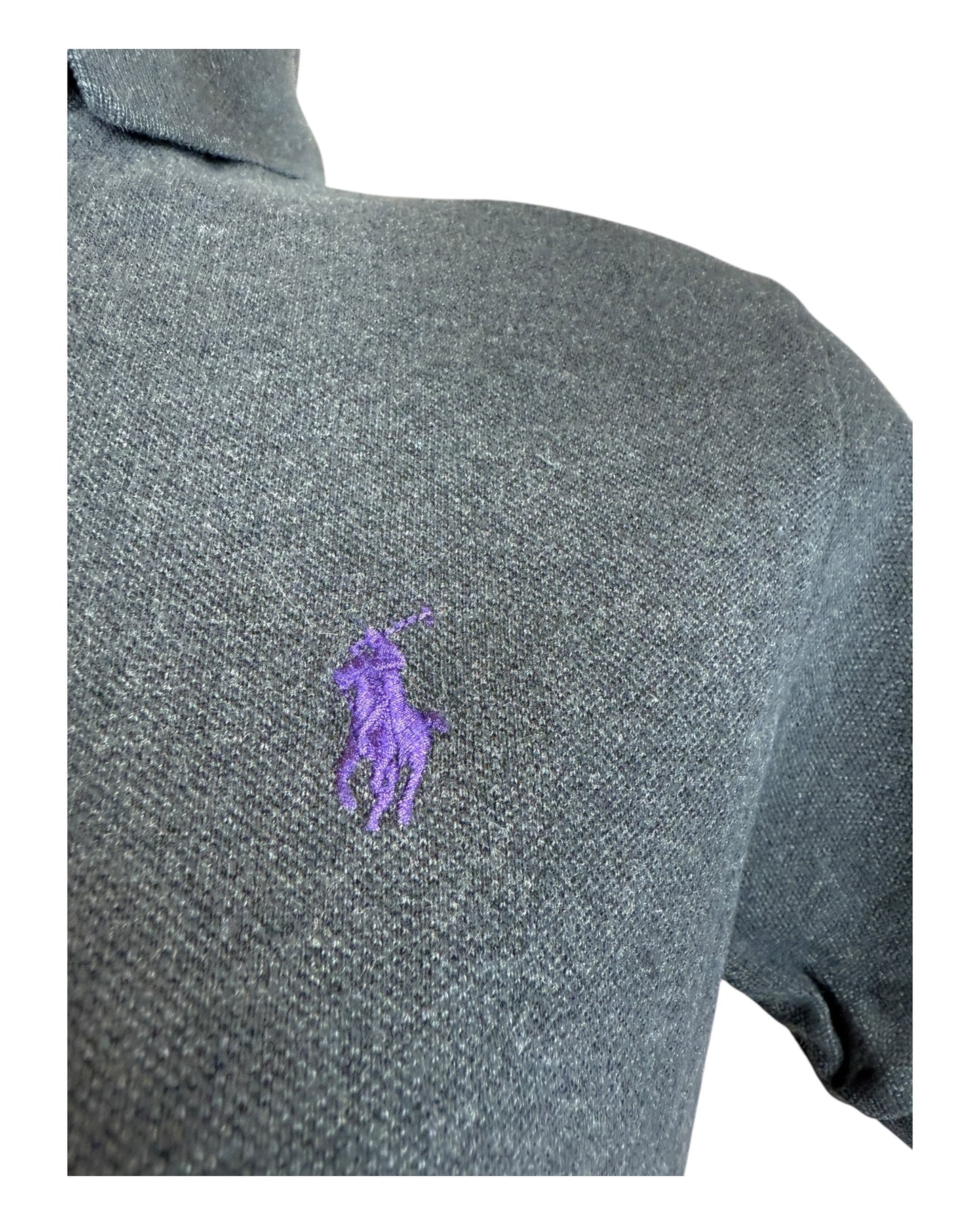 Polo Ralph Lauren Poloshirt schwarz meliert Größe M