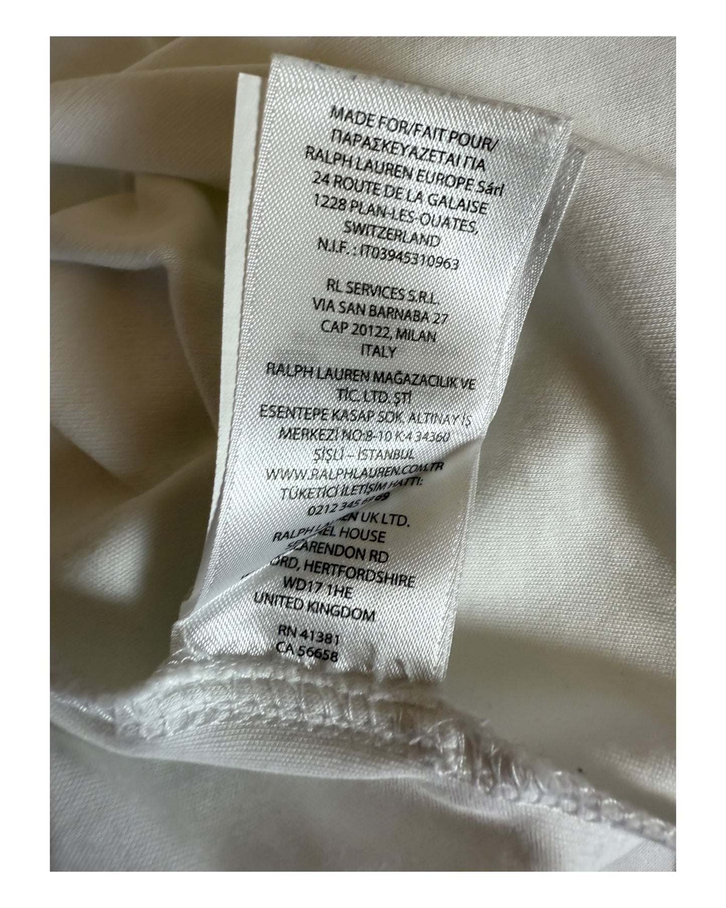 Polo Ralph Lauren Poloshirt weiß Größe L