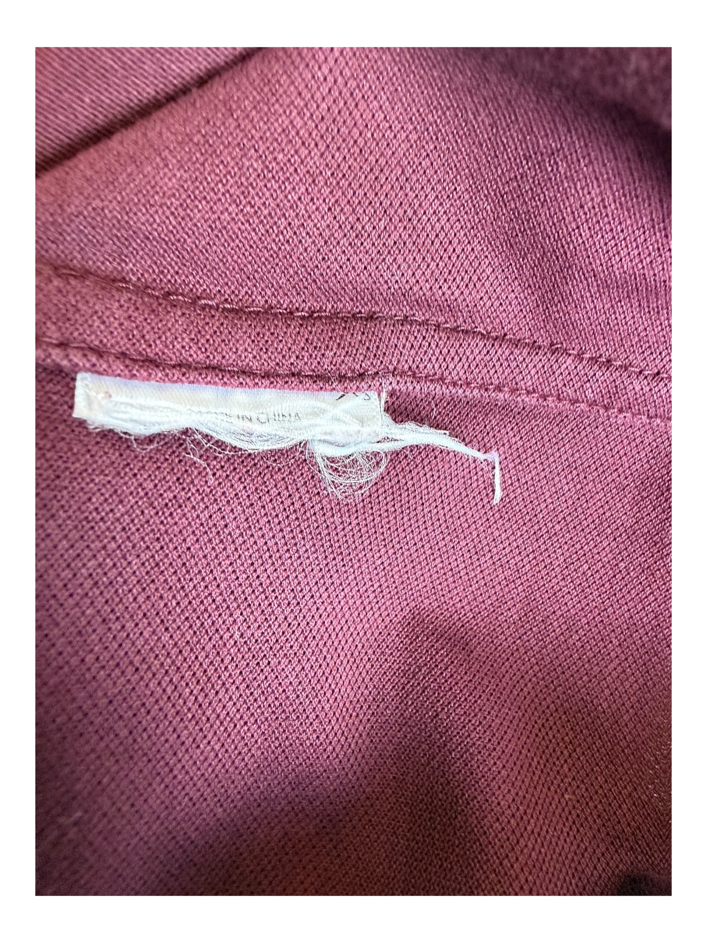 Polo Ralph Lauren Knit Oxford Bluse bordeauxrot Größe M