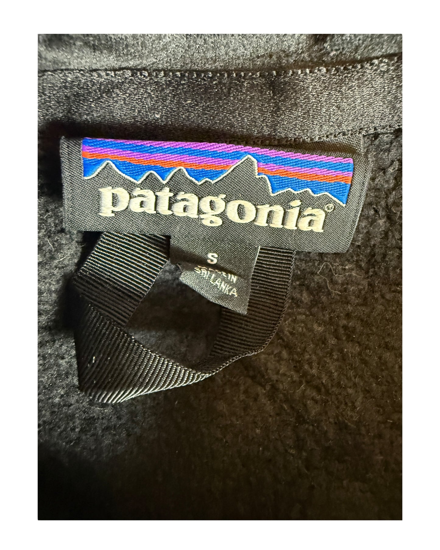 Patagonia Fleece Jacke schwarz Größe S