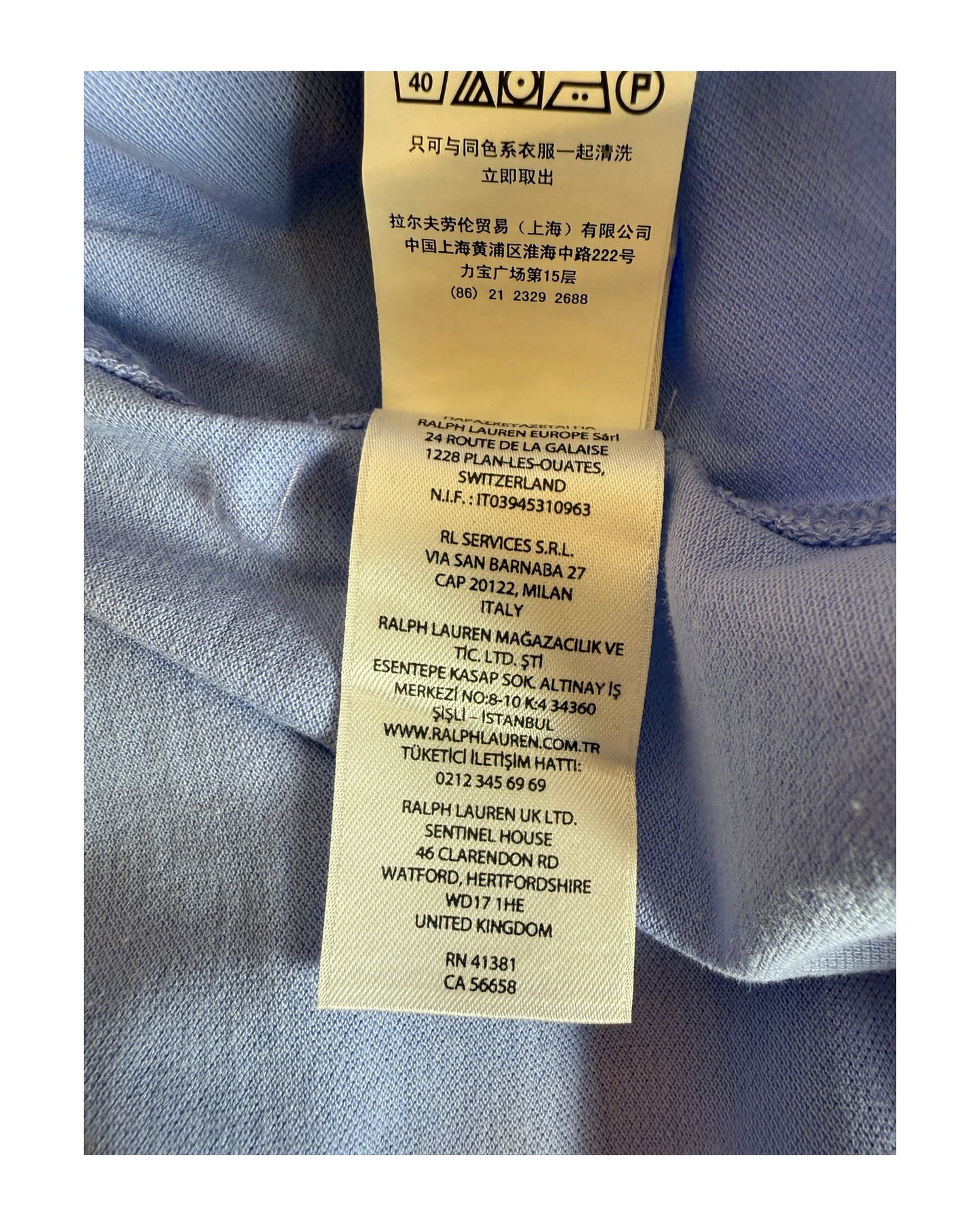 Polo Ralph Lauren Hemd violett Größe M