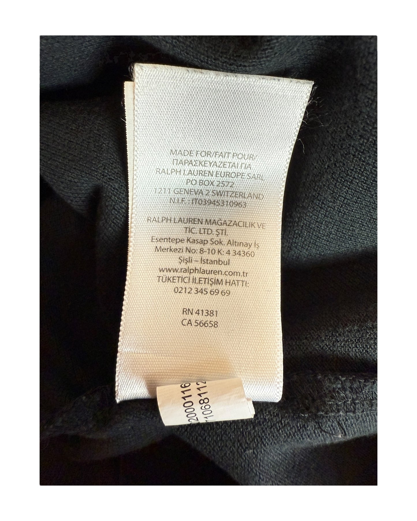 Polo Ralph Lauren Poloshirt langärmlig schwarz Größe L
