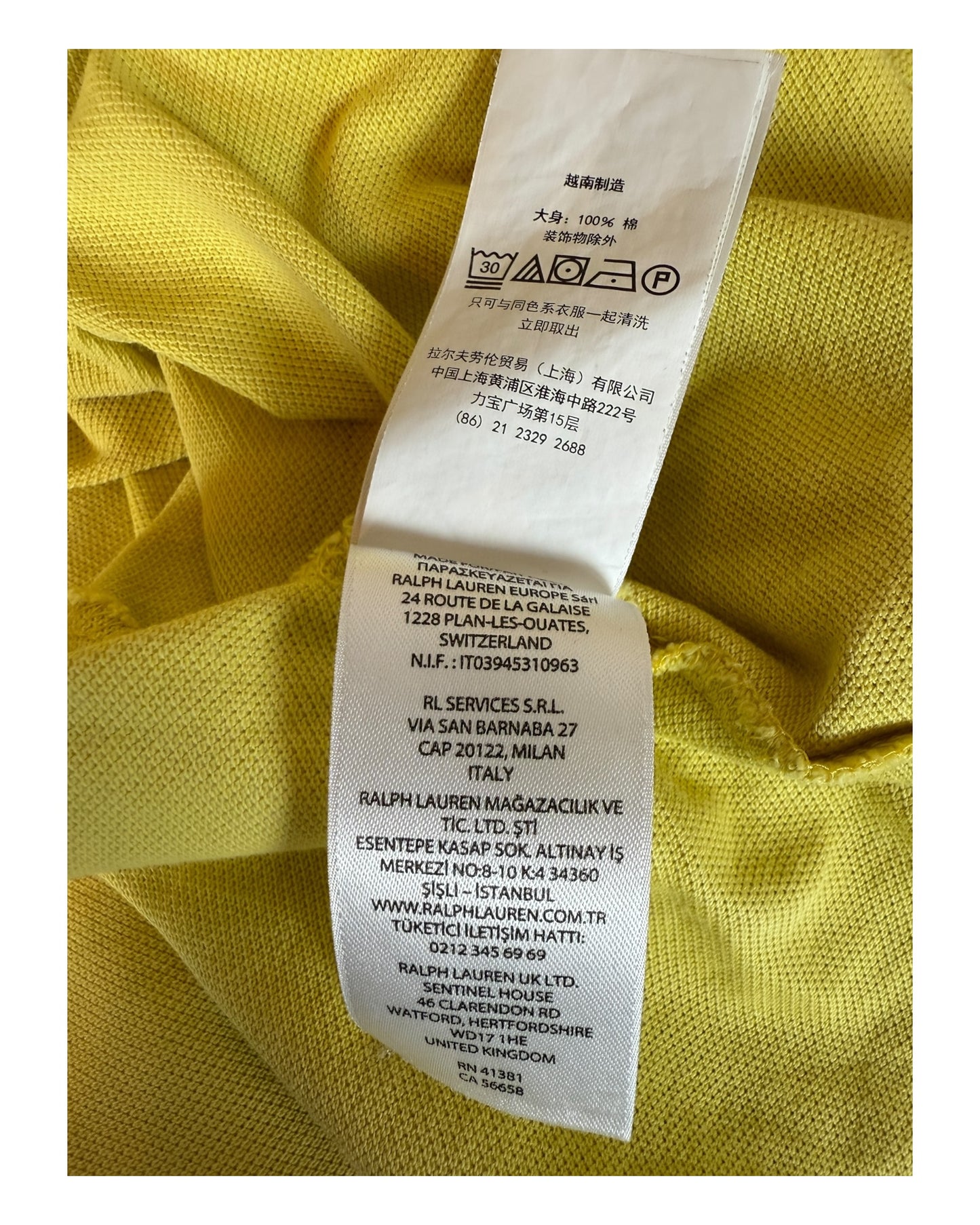 Polo Ralph Lauren Poloshirt gelb Größe M