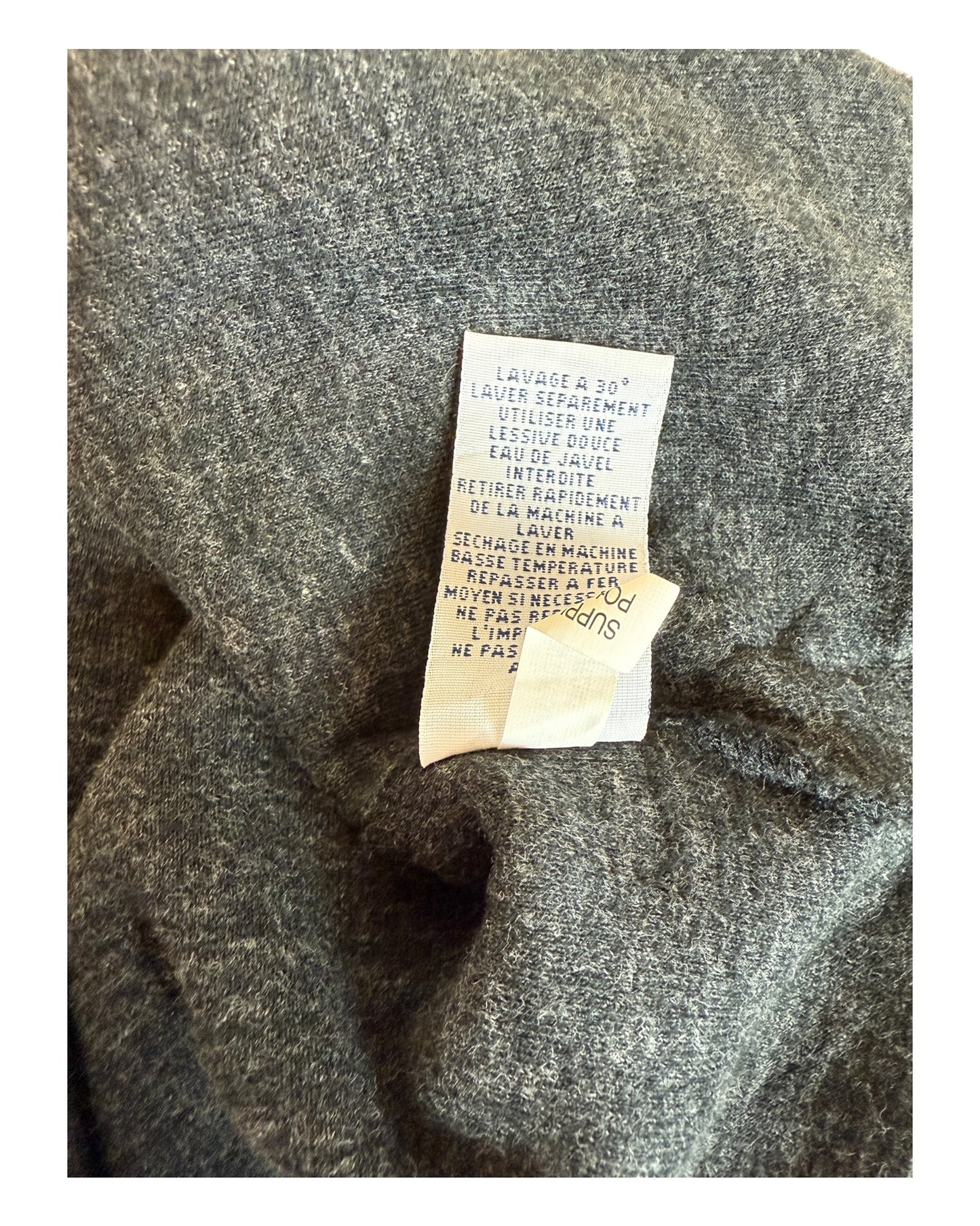 Polo Ralph Lauren Half Zip Pullover black mottled size L