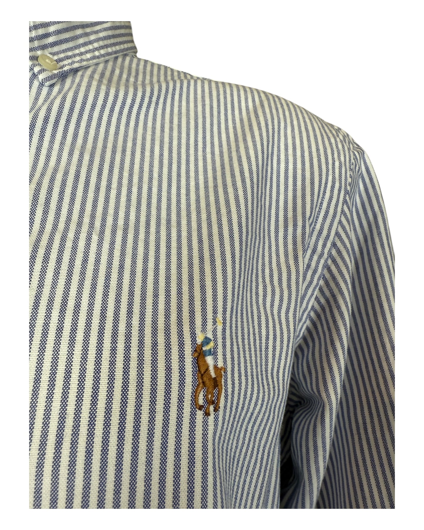 Polo Ralph Lauren Oxfordhemd blau weiß gestreift Größe M