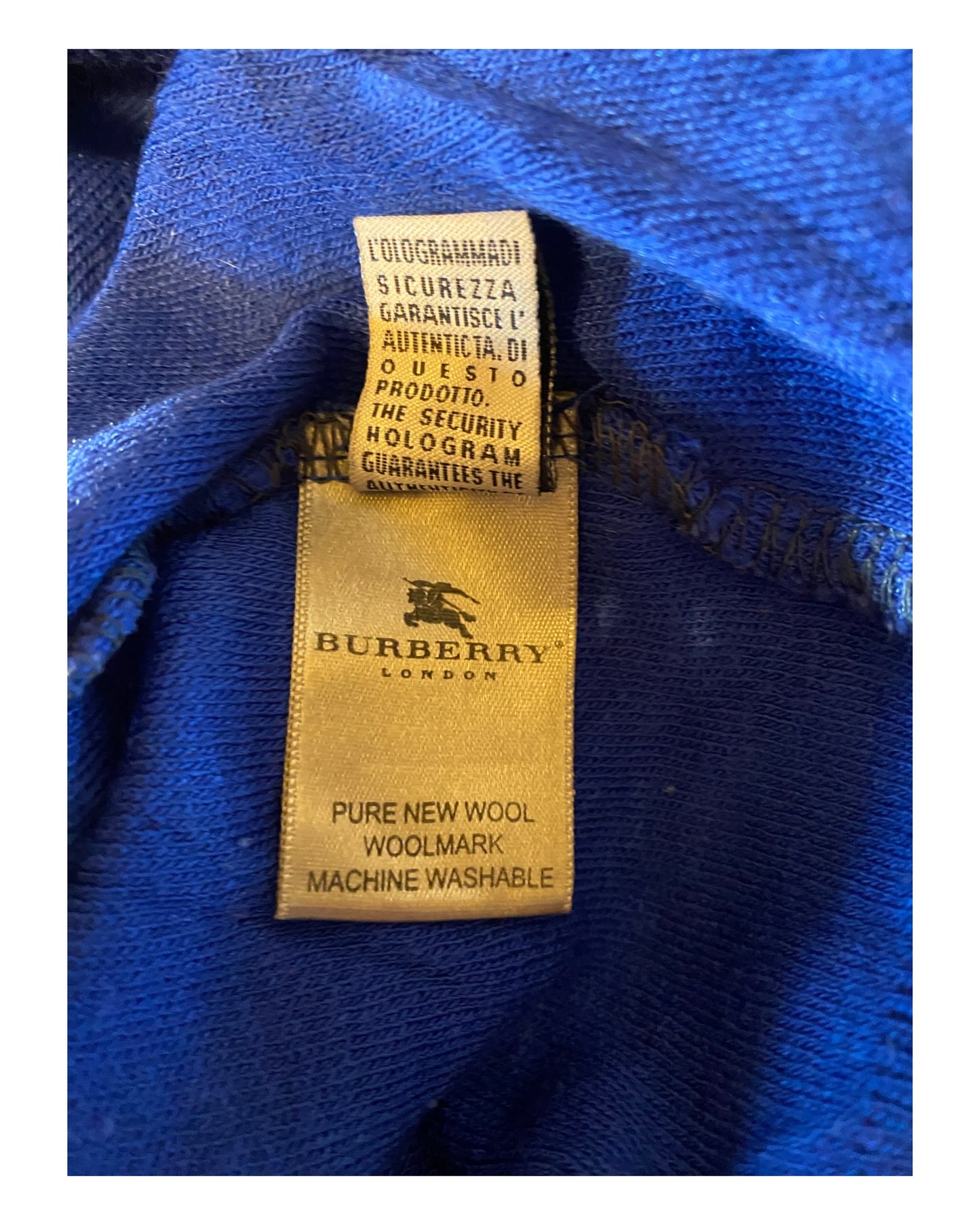Burberry Pullover royalblau Größe L