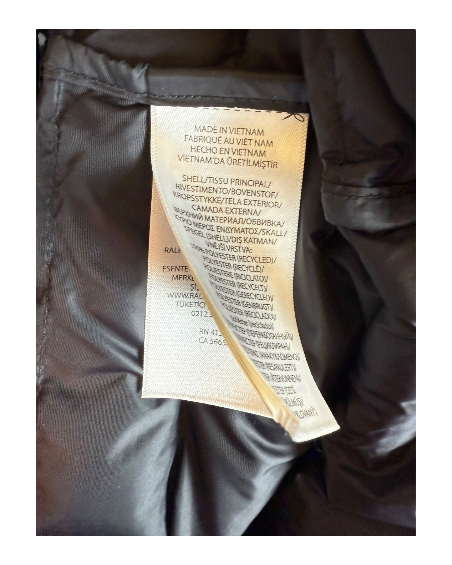 Polo Ralph Lauren Steppjacke schwarz Größe S