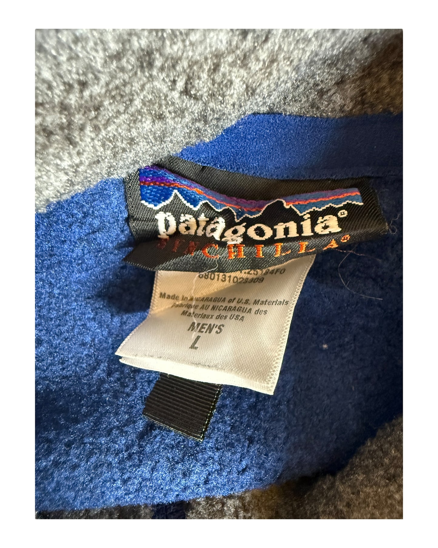 Patagonia Fleece Weste blau Größe L