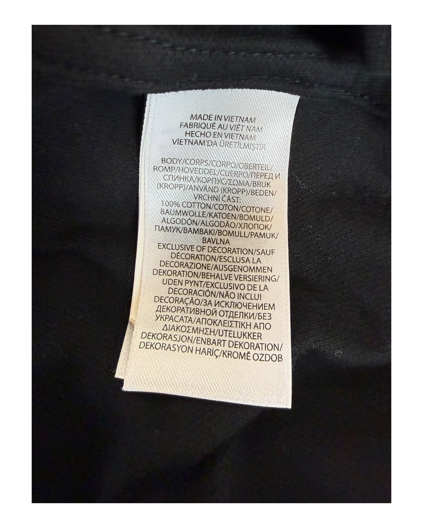 Polo Ralph Lauren Knit Oxford Bluse schwarz Größe M