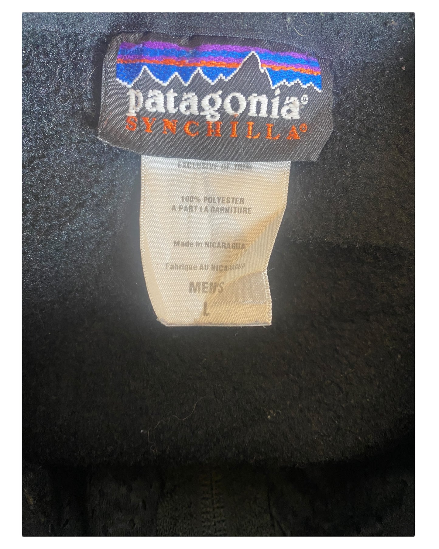 Patagonia Fleece Weste schwarz Größe L