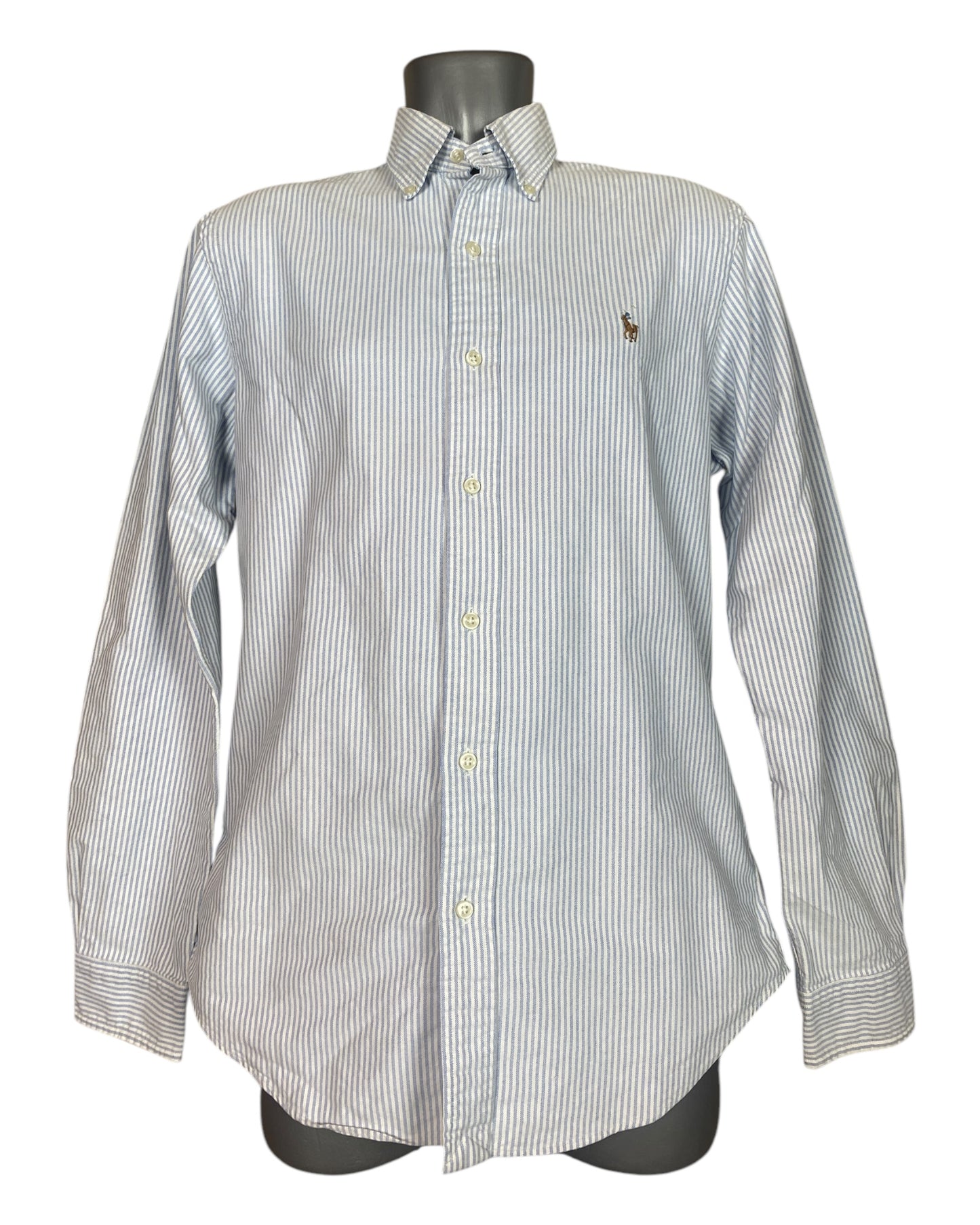 Polo Ralph Lauren Oxfordhemd blau weiß gestreift Größe M