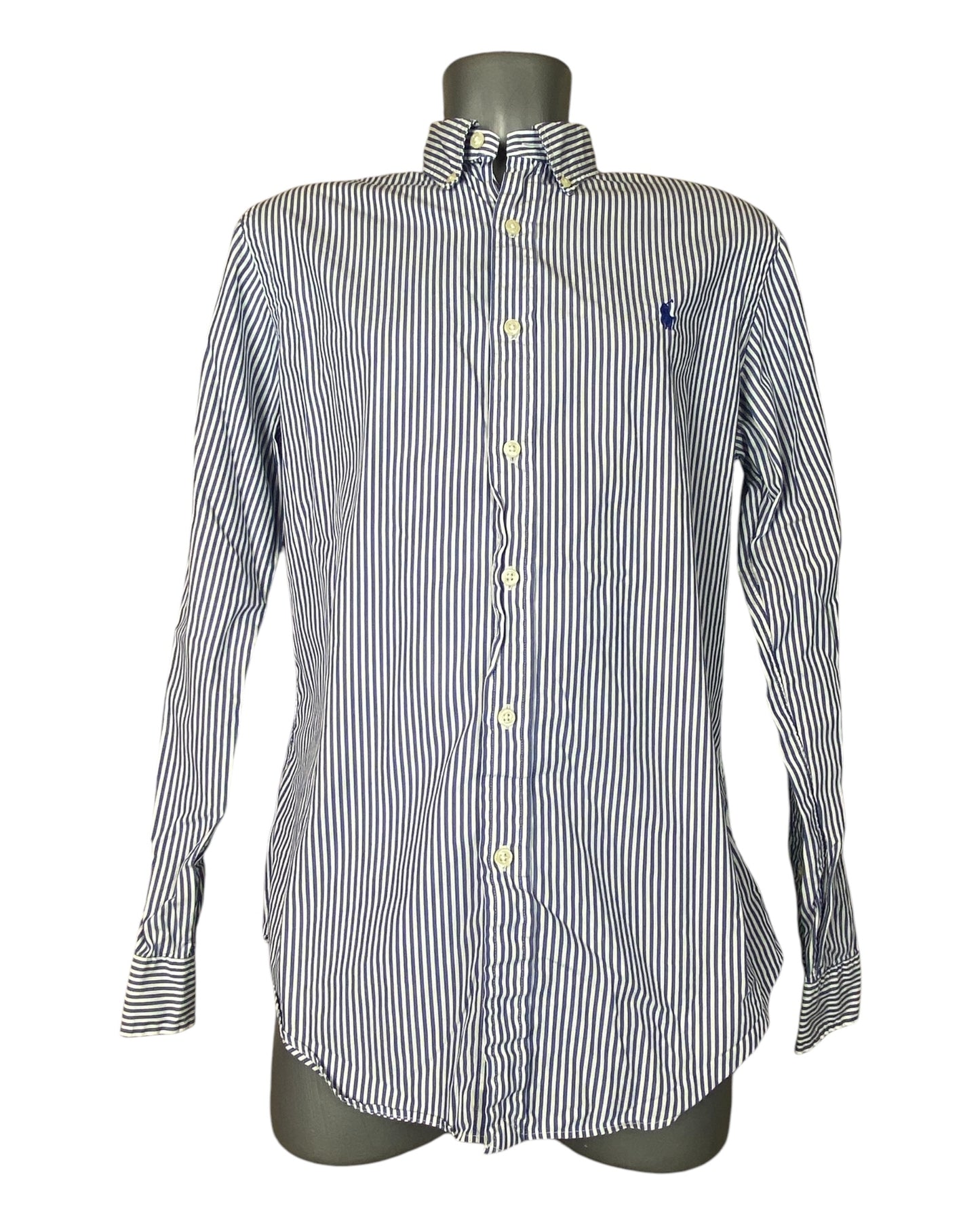 Polo Ralph Lauren Hemd blau weiß gestreift Größe M