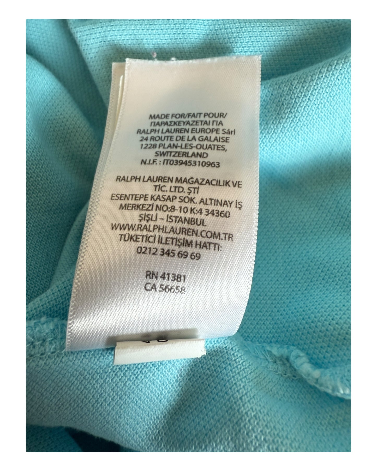 Polo Ralph Lauren Poloshirt türkis Größe M