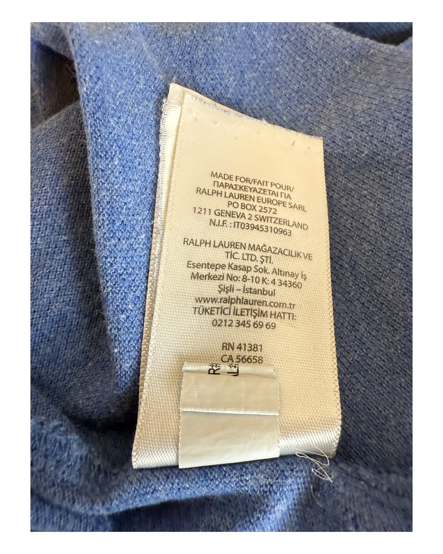 Polo Ralph Lauren Poloshirt blau Größe L