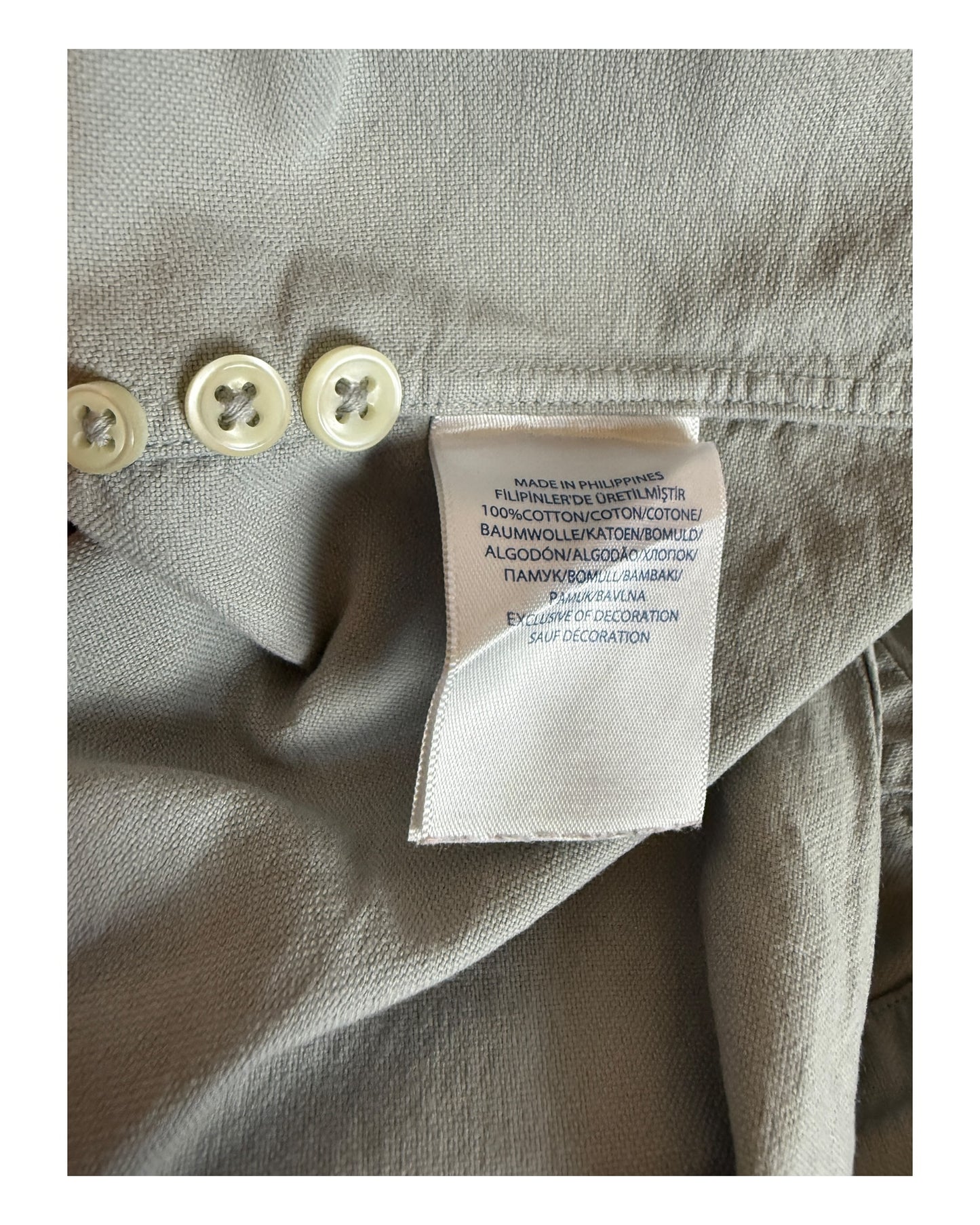 Polo Ralph Lauren Oxfordhemd grau Größe L