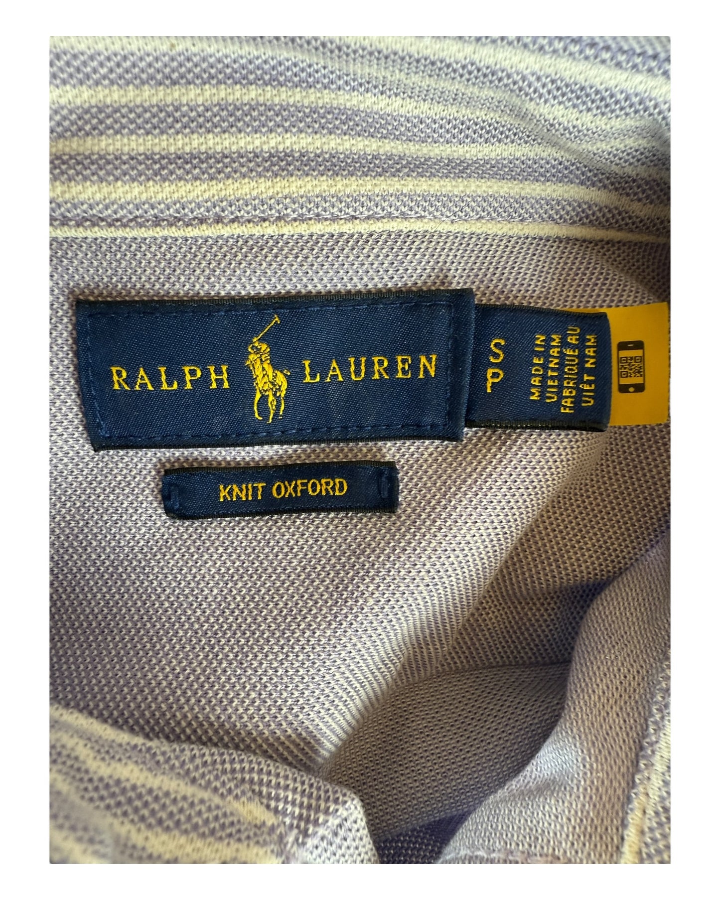 Polo Ralph Lauren Knit Oxfordhemd Bluse flieder Größe S