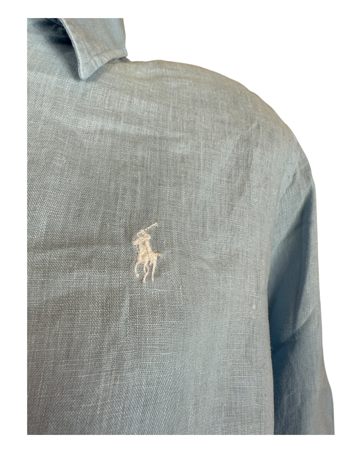 Polo Ralph Lauren Leinenhemd hellblau Größe L