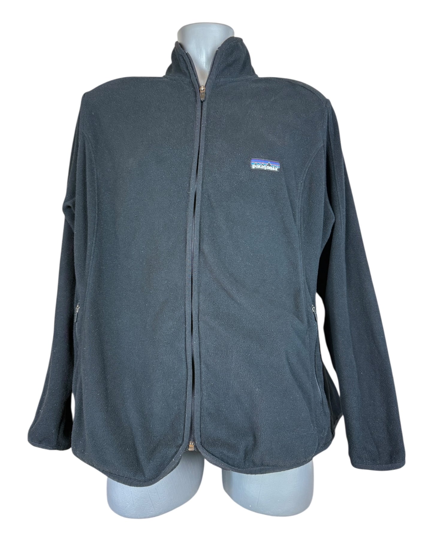 Patagonia Fleece Jacke schwarz Größe L