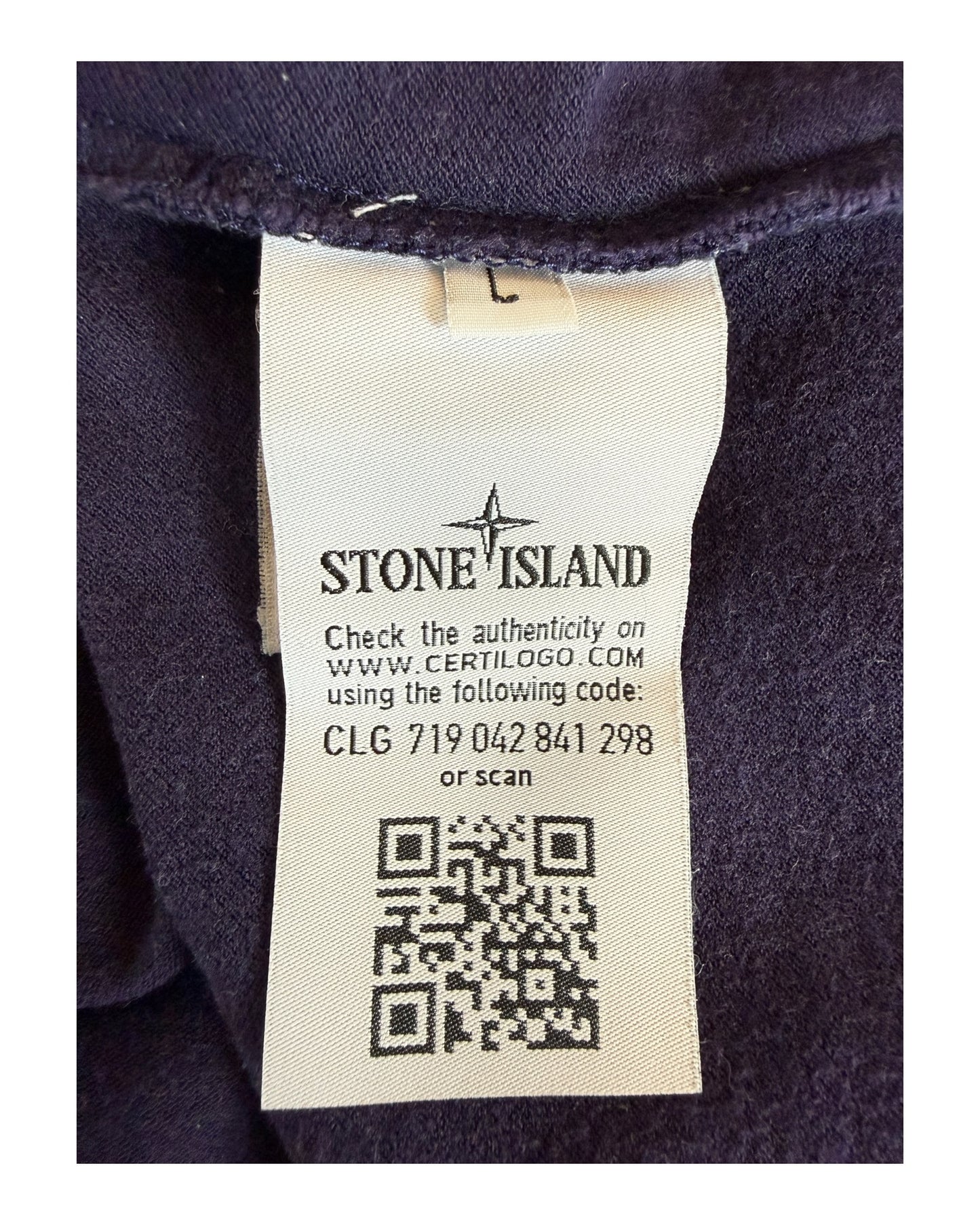 Stone Island Poloshirt Lila Größe L
