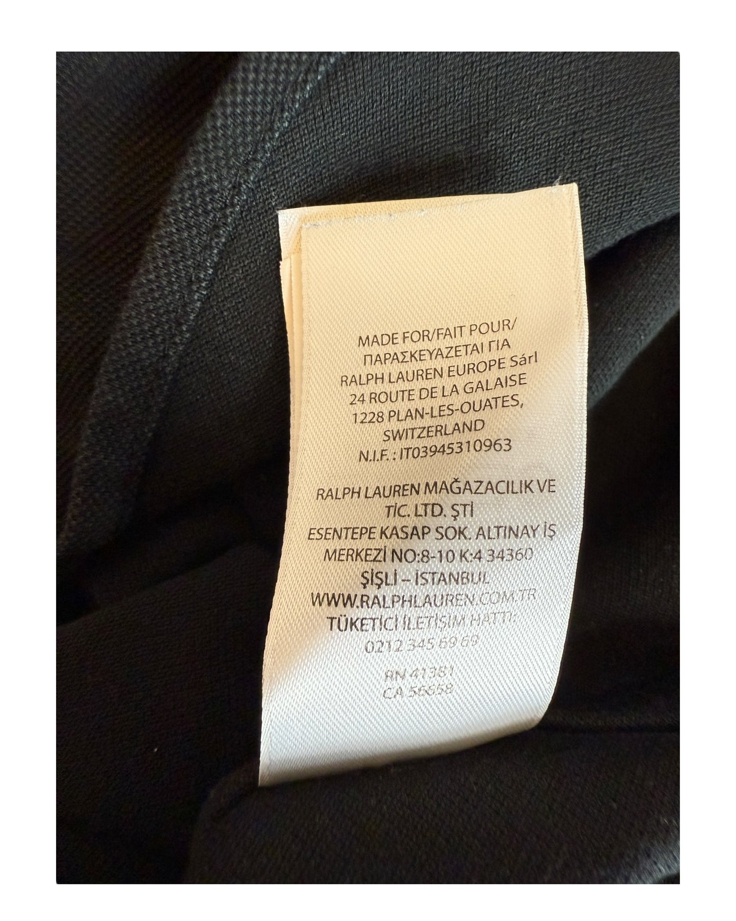 Polo Ralph Lauren Knit Oxfordhemd Bluse schwarz Größe M