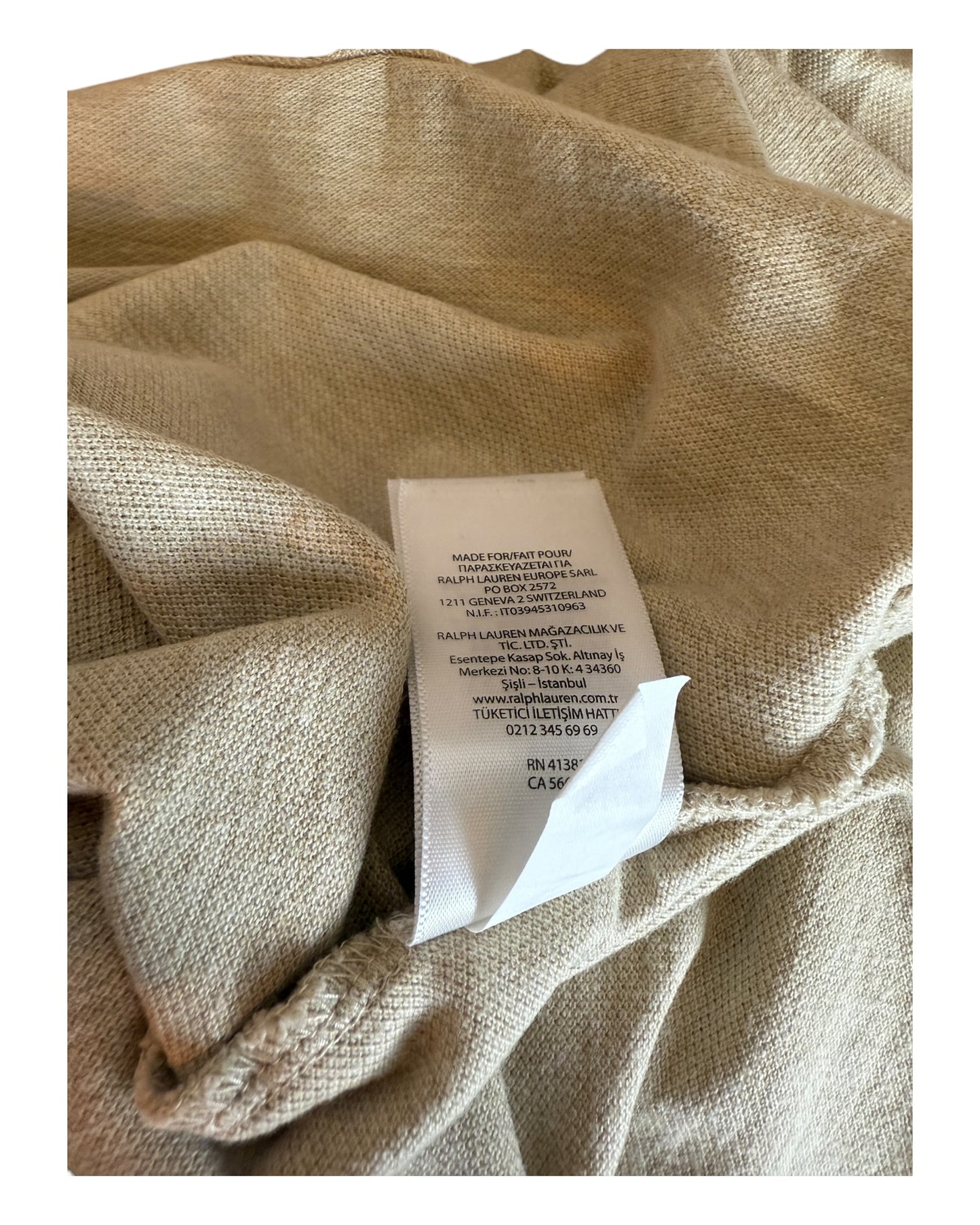 Polo Ralph Lauren Poloshirt beige Größe M