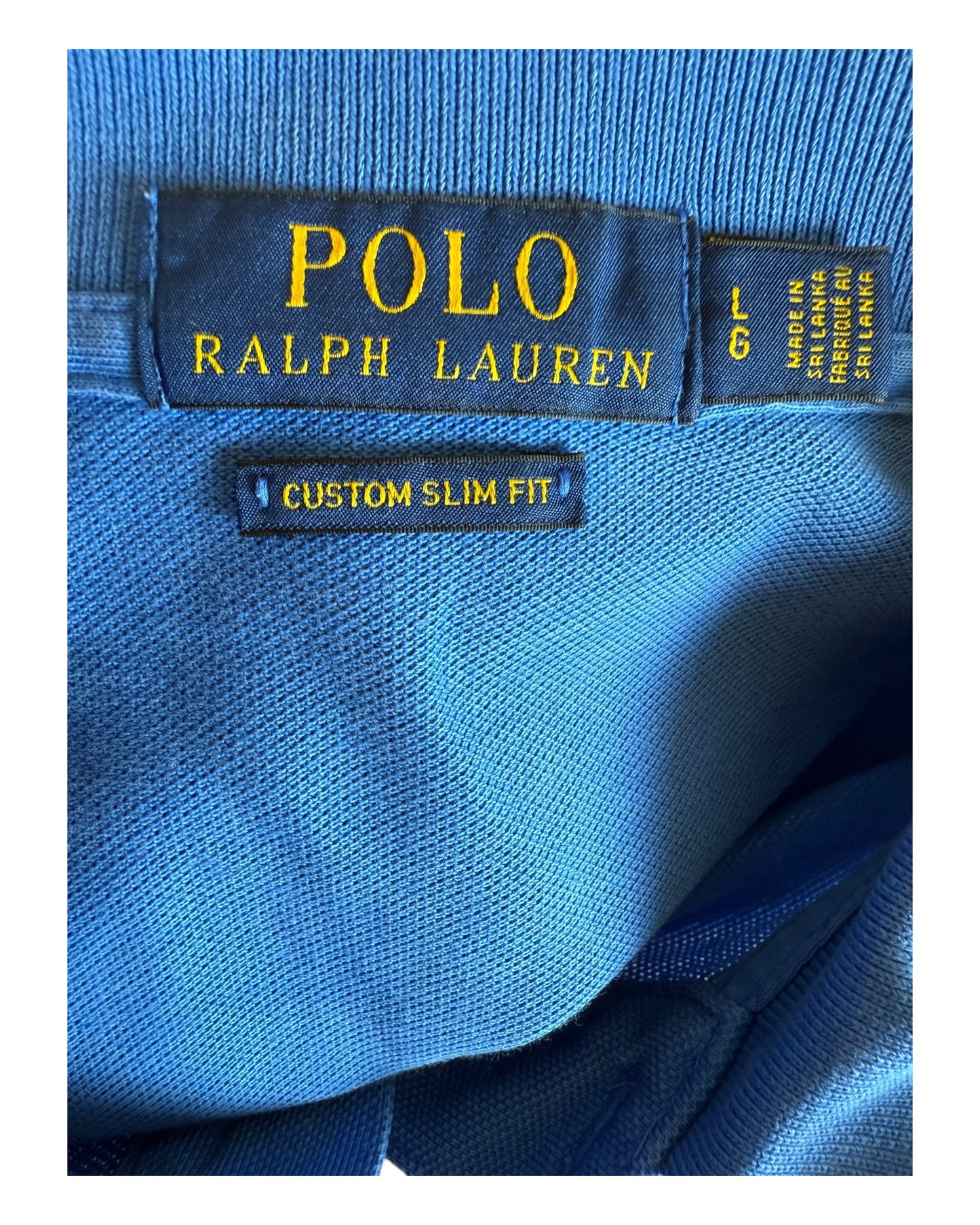 Polo Ralph Lauren Poloshirt blau Größe L