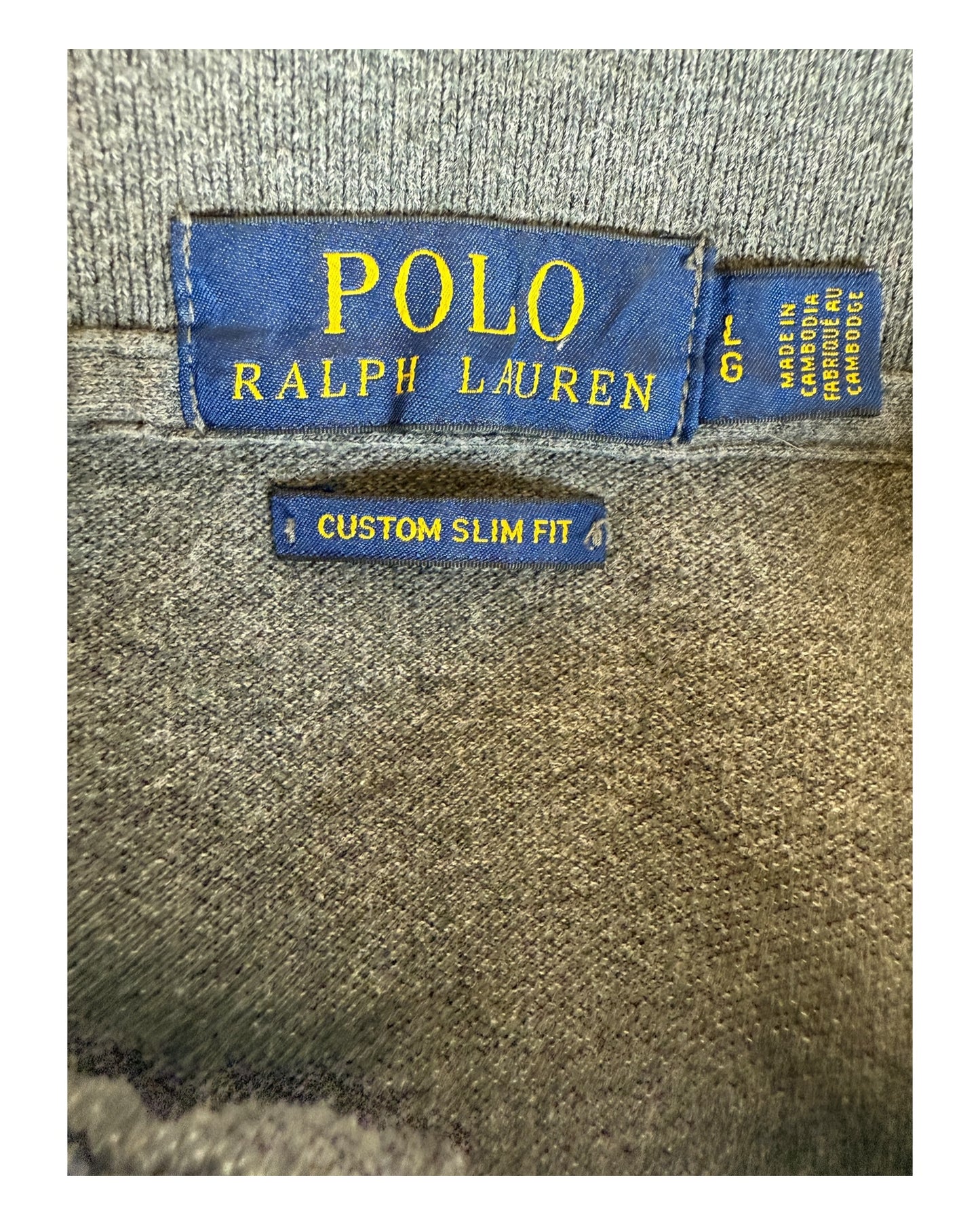 Polo Ralph Lauren Poloshirt grau Größe L