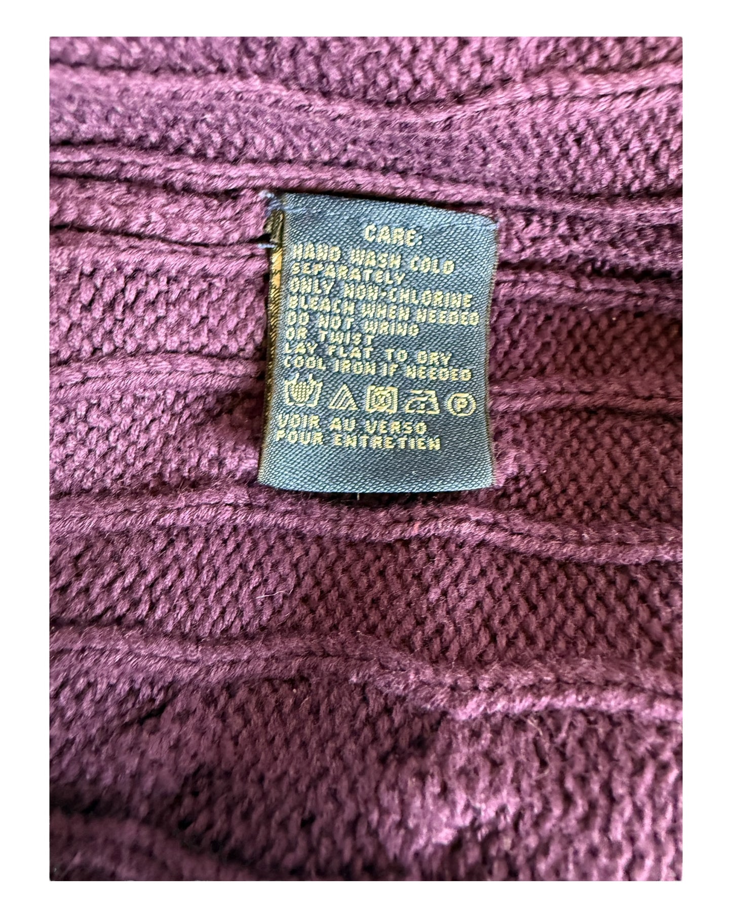 Polo Ralph Lauren Zopfmuster Pullover lila Größe M
