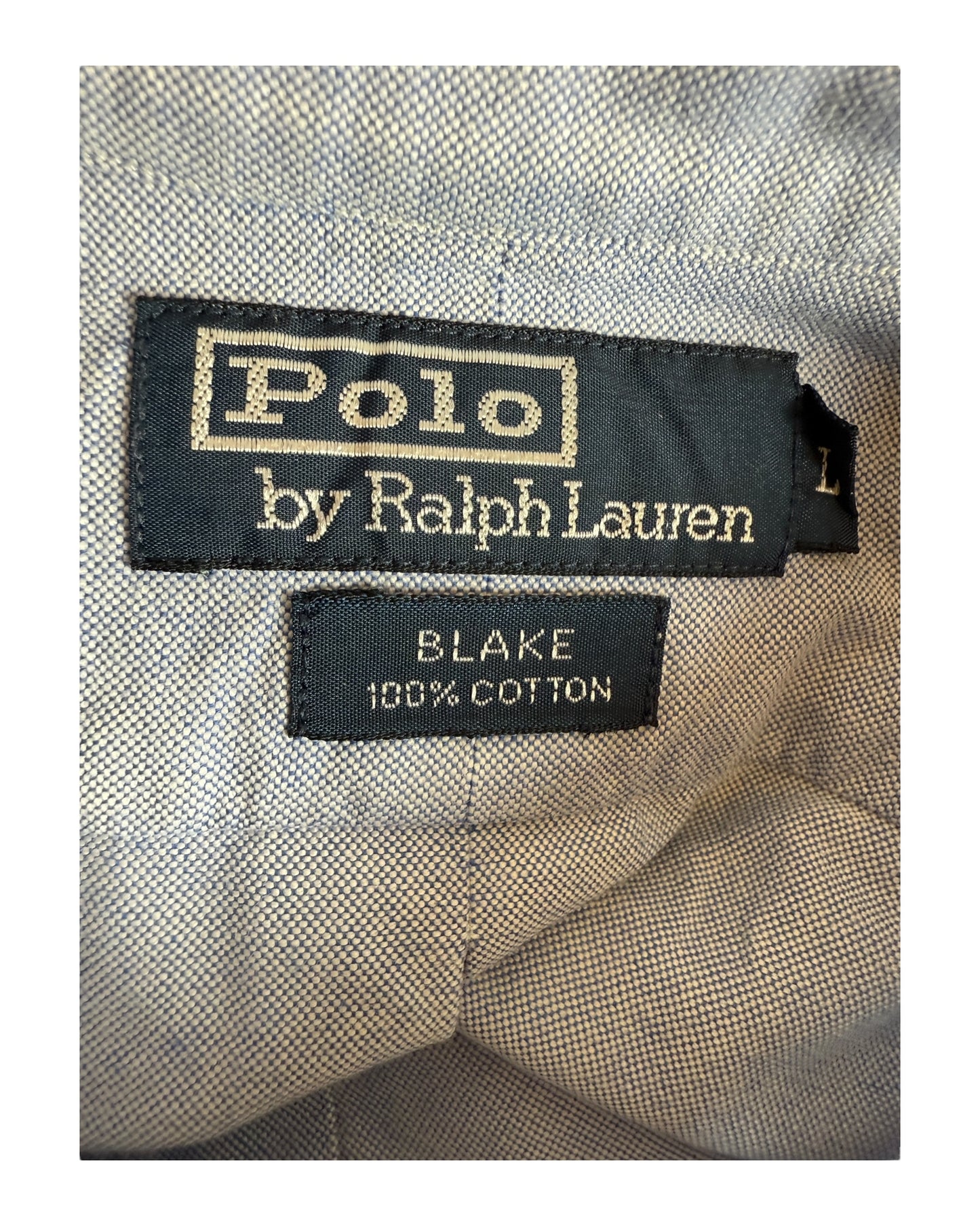 Polo Ralph Lauren kurzarm Oxfordhemd hellblau Größe L