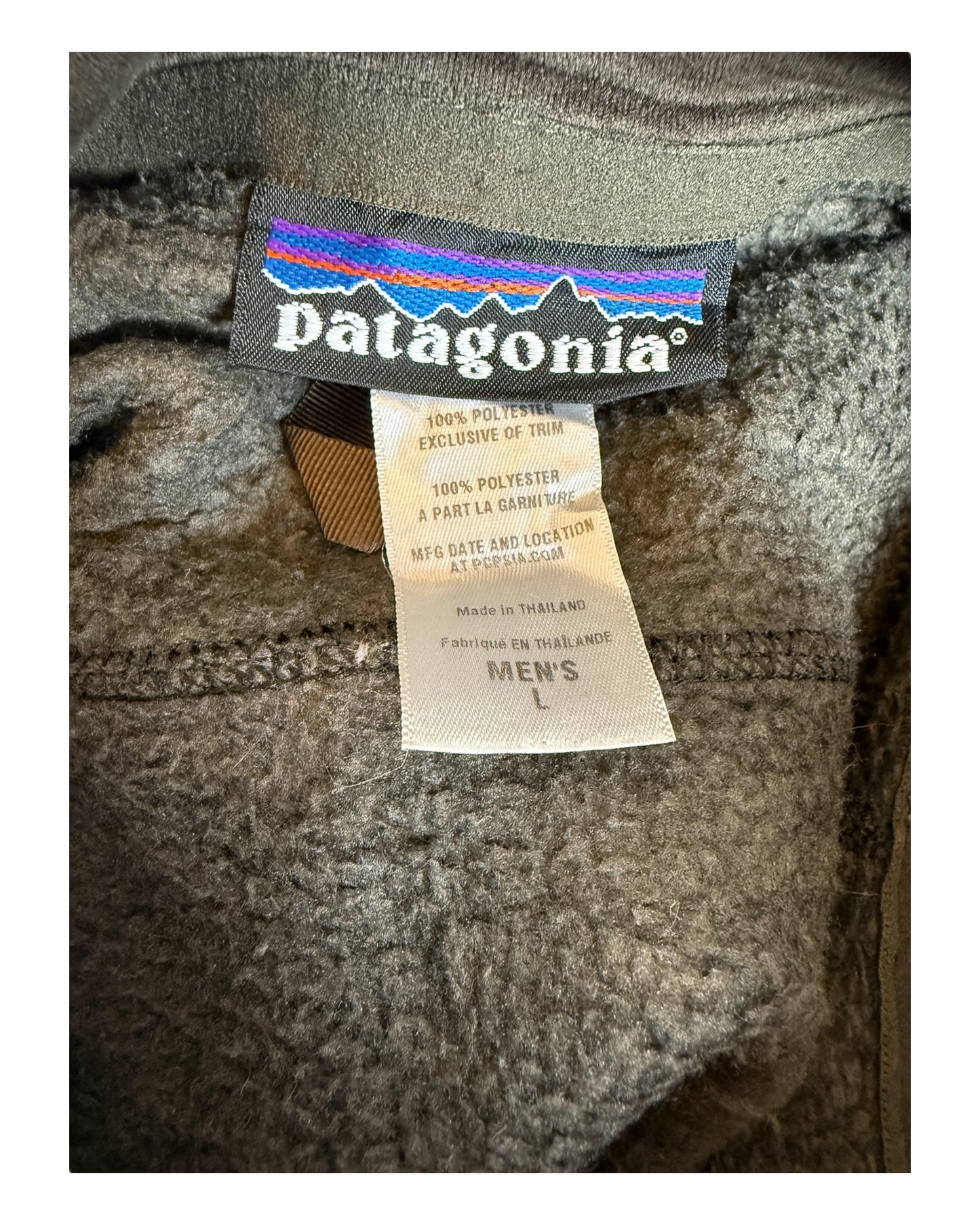 Patagonia Fleece Jacke olivgrün Größe L