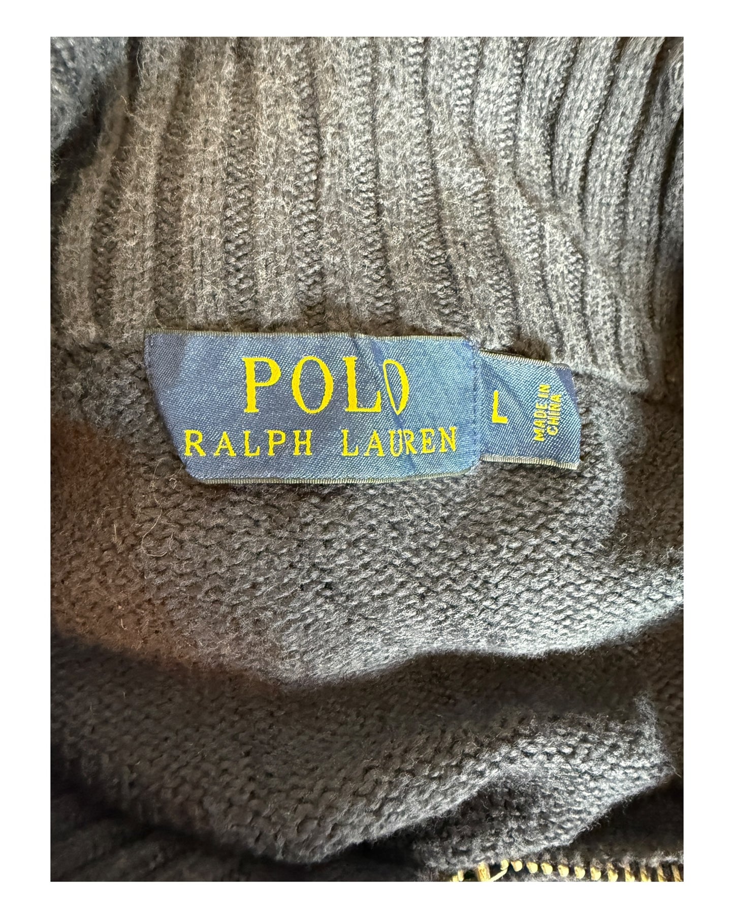 Polo Ralph Lauren Half Zip Pullover marineblau Größe L