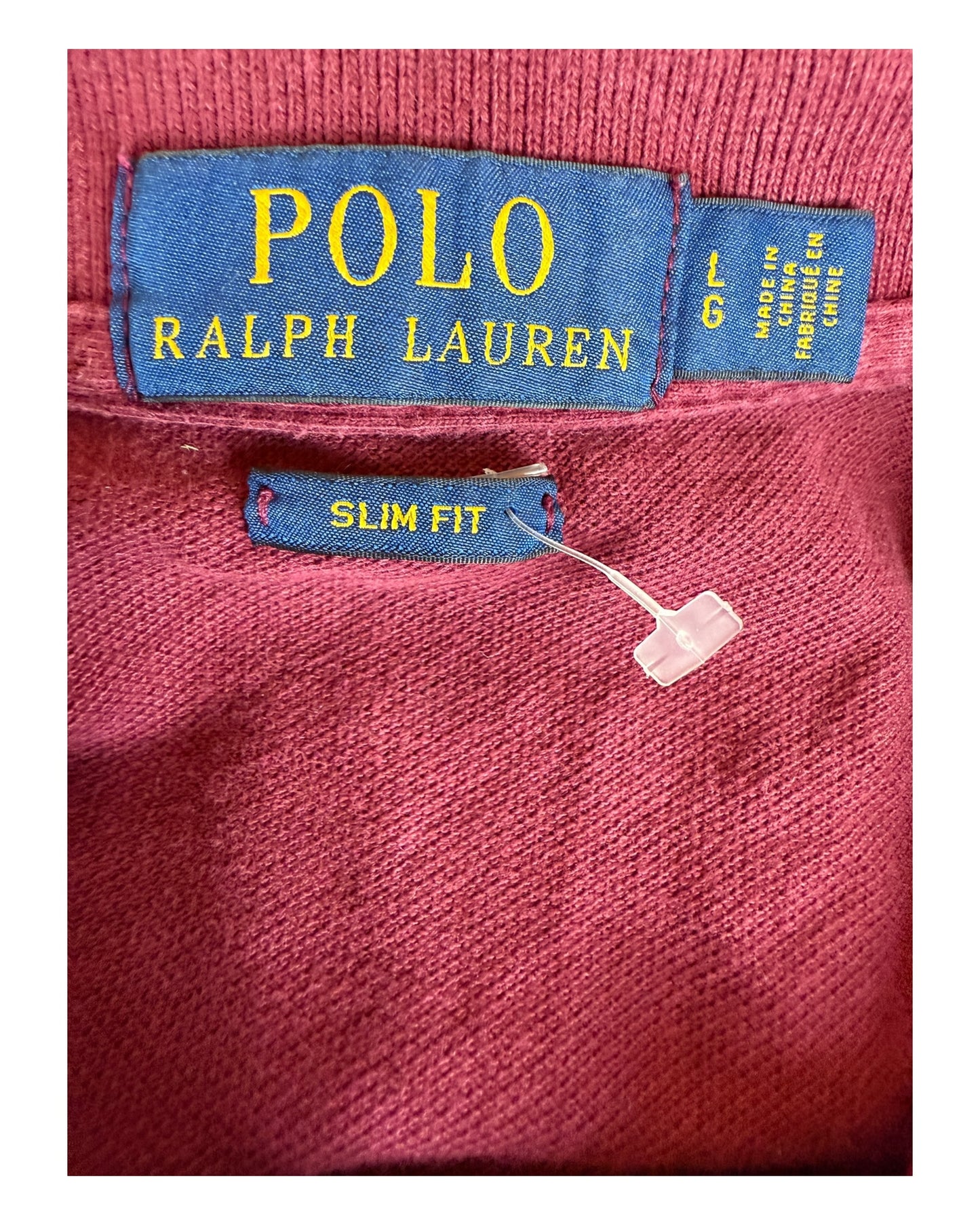 Polo Ralph Lauren Poloshirt bordeauxrot Größe L
