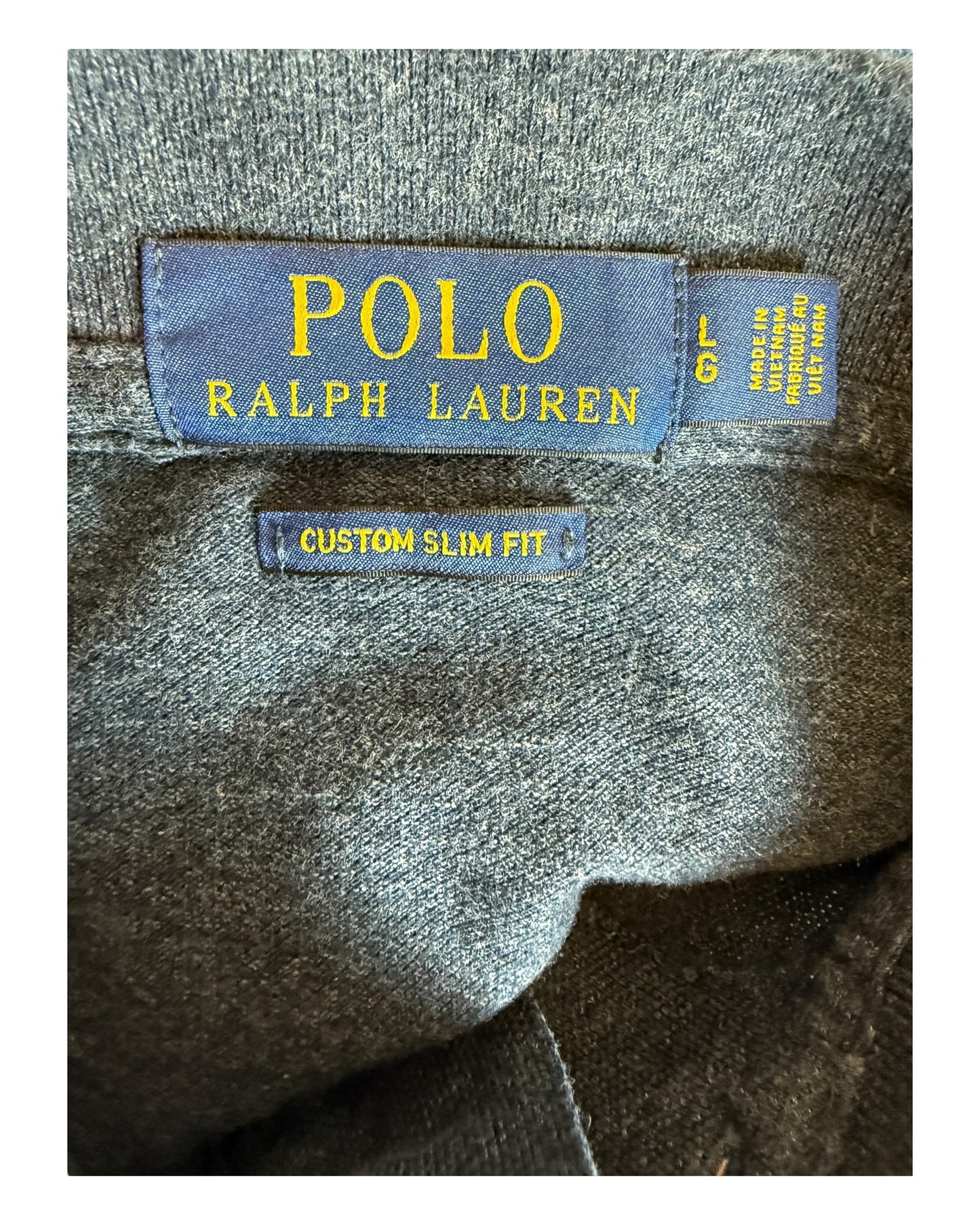 Polo Ralph Lauren Poloshirt marineblau meliert Größe L