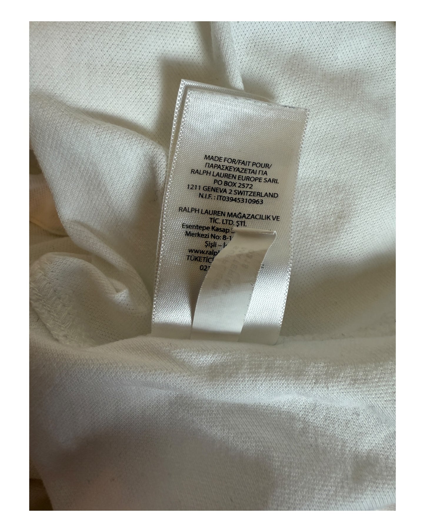 Polo Ralph Lauren Hemd weiß Größe L
