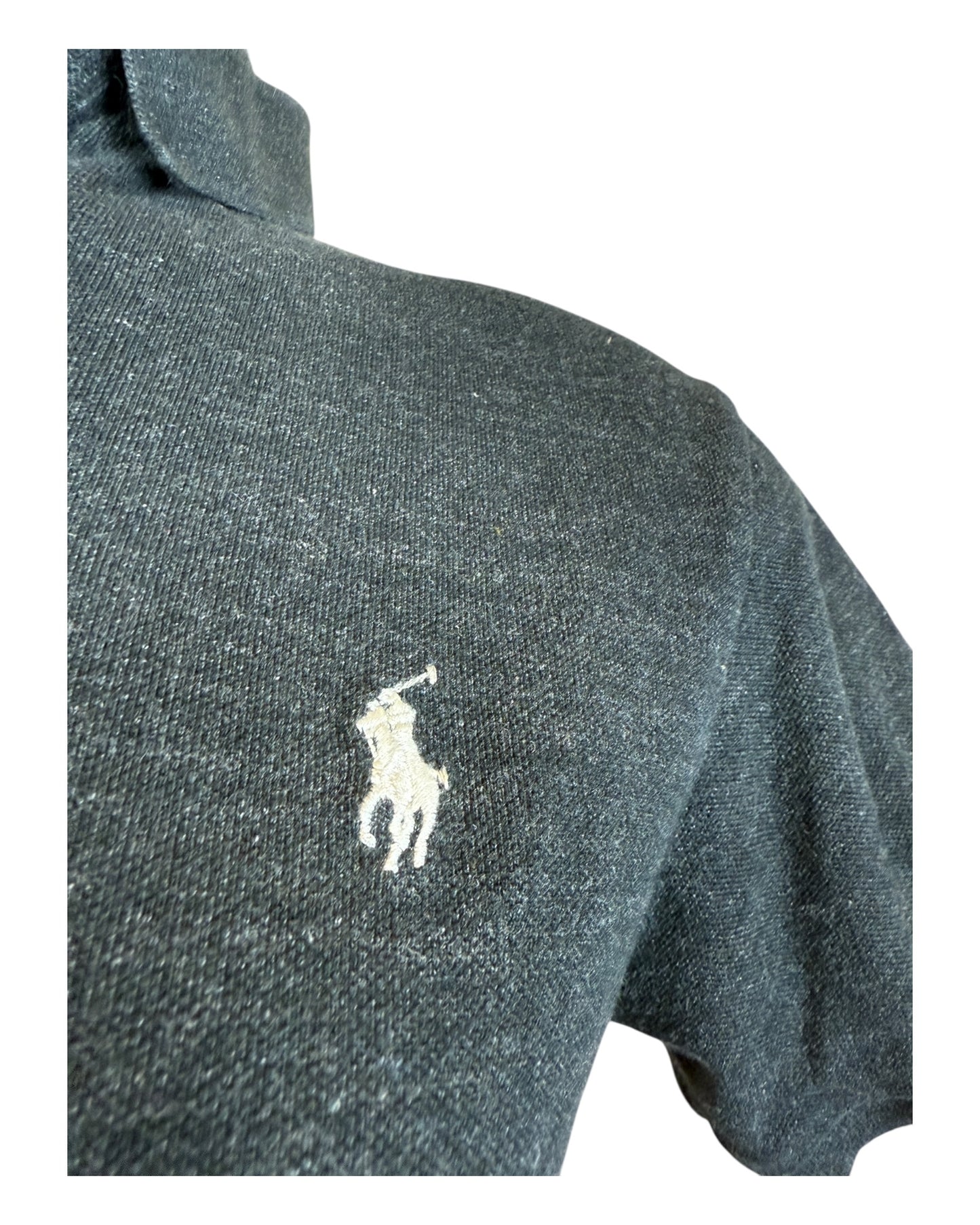 Polo Ralph Lauren Poloshirt schwarz meliert Größe M
