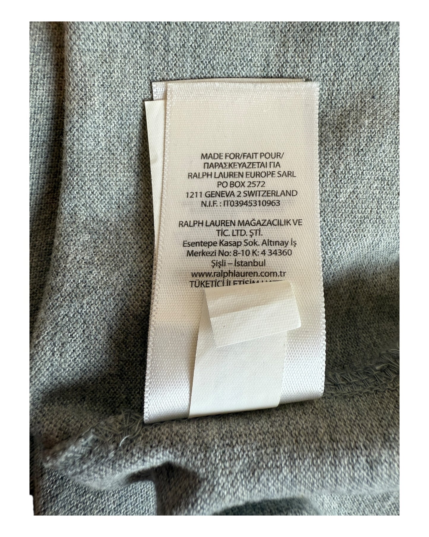 Polo Ralph Lauren Poloshirt grau Größe M