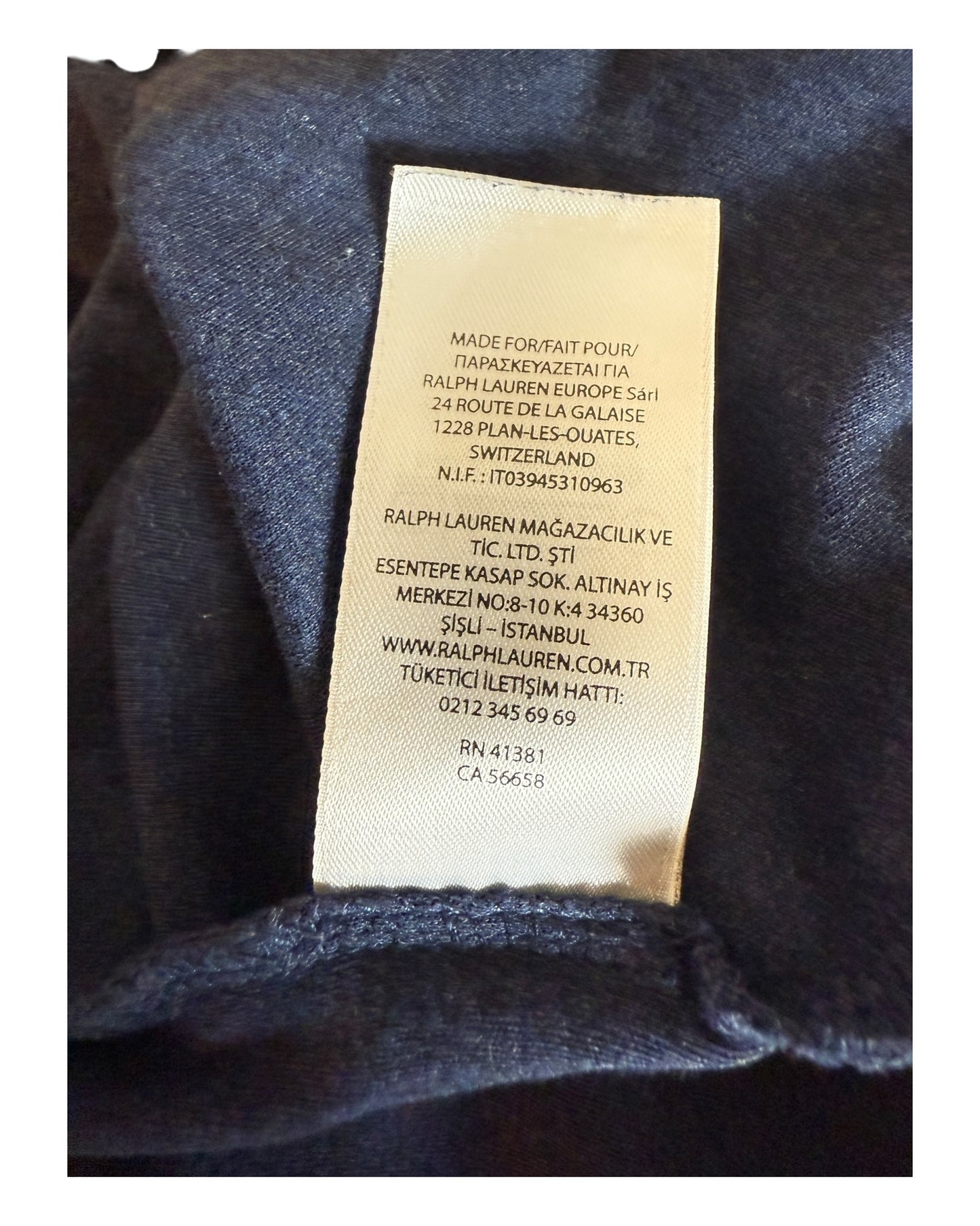 Polo Ralph Lauren Poloshirt marineblau Größe L