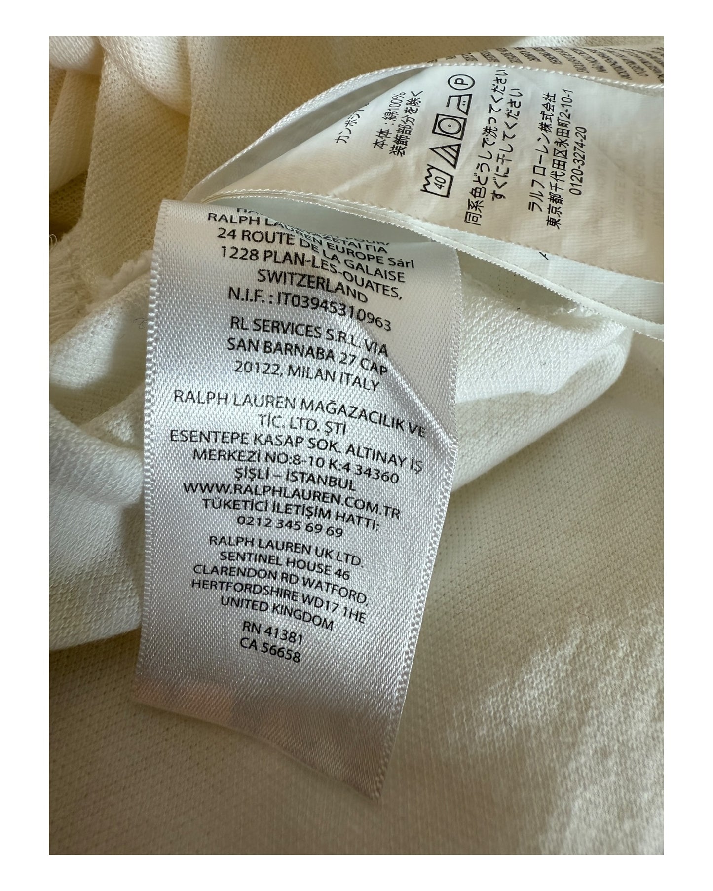 Polo Ralph Lauren Hemd weiß Größe M