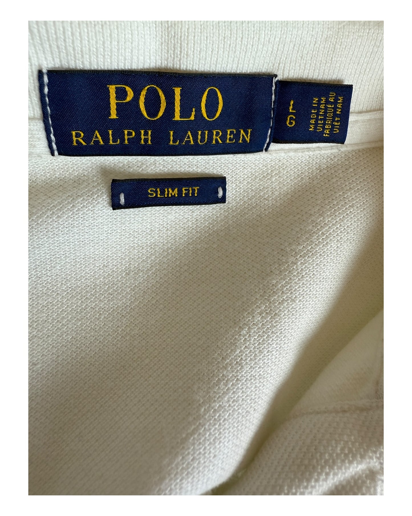 Polo Ralph Lauren Poloshirt weiß Größe L