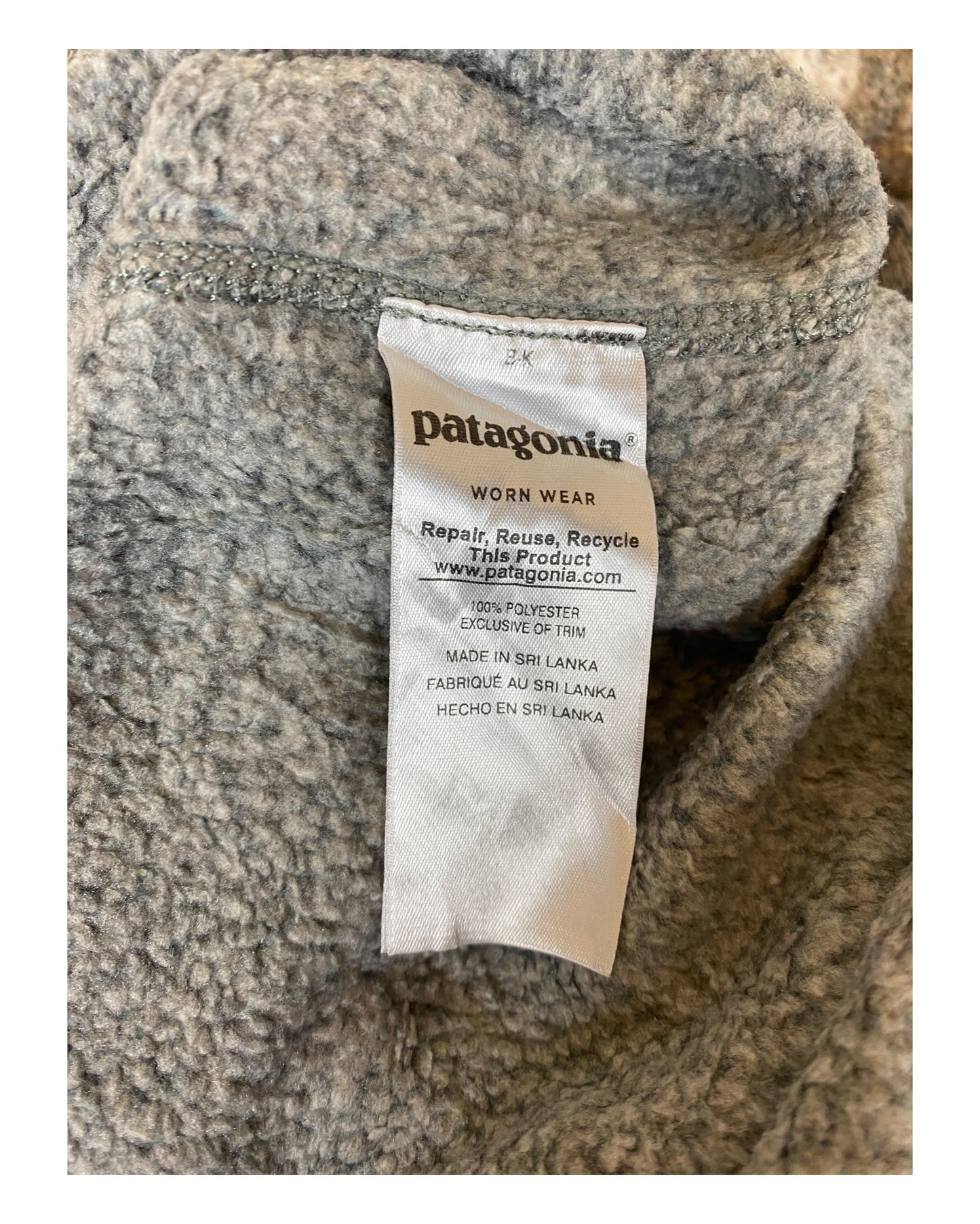 Patagonia Fleece Weste grau Größe XL
