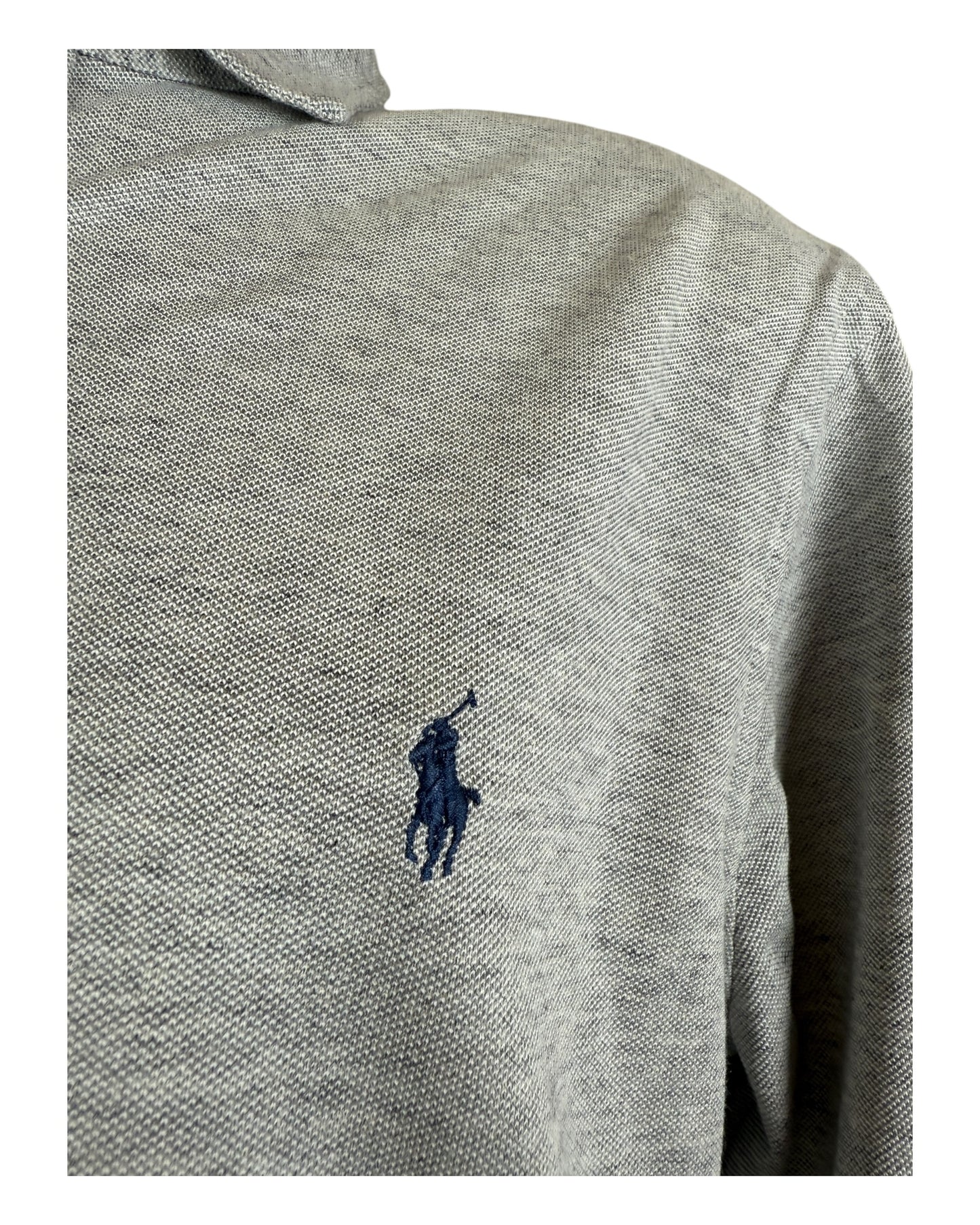Polo Ralph Lauren Knit Oxfordhemd grau Größe L