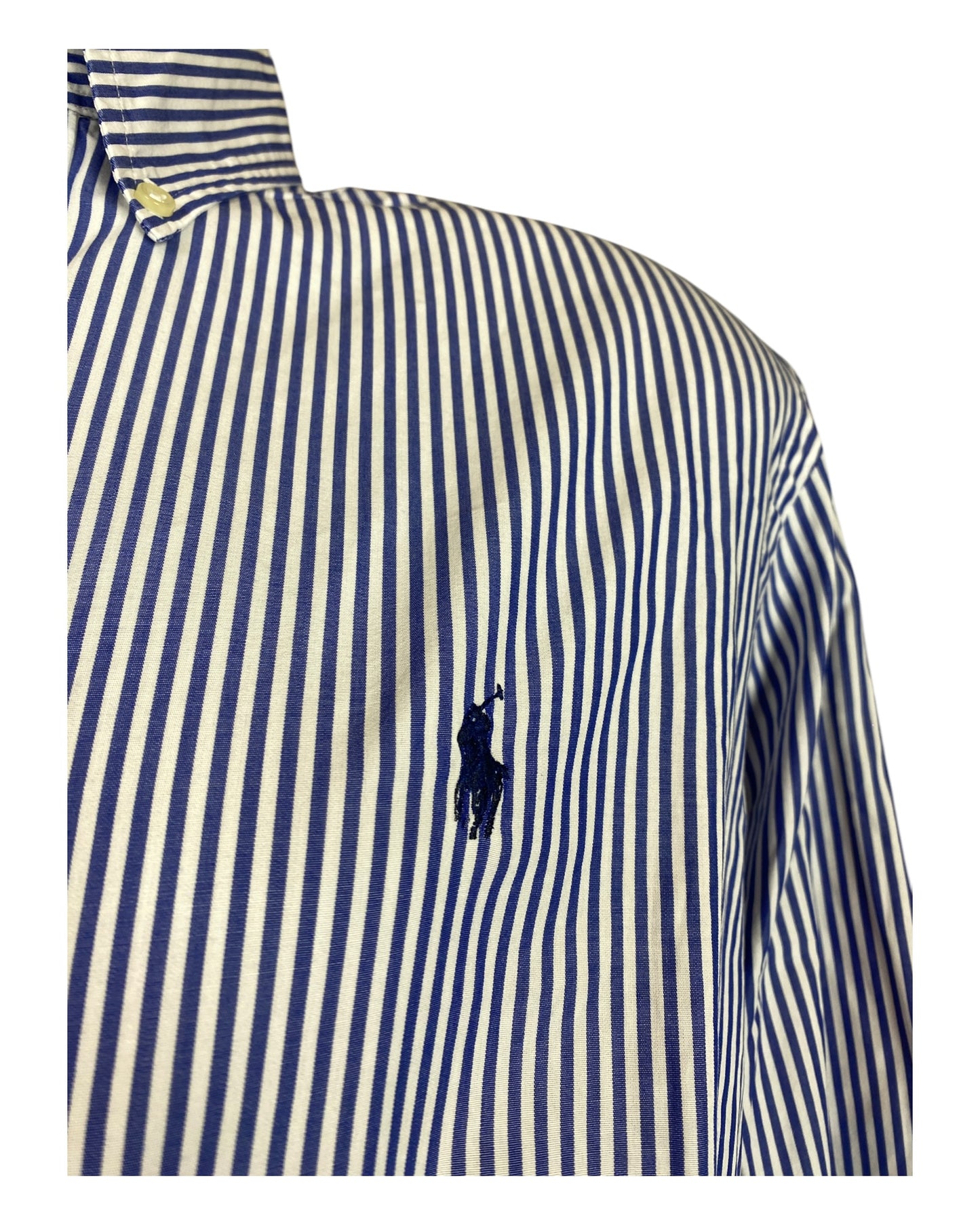 Polo Ralph Lauren Hemd blau weiß gestreift Größe L