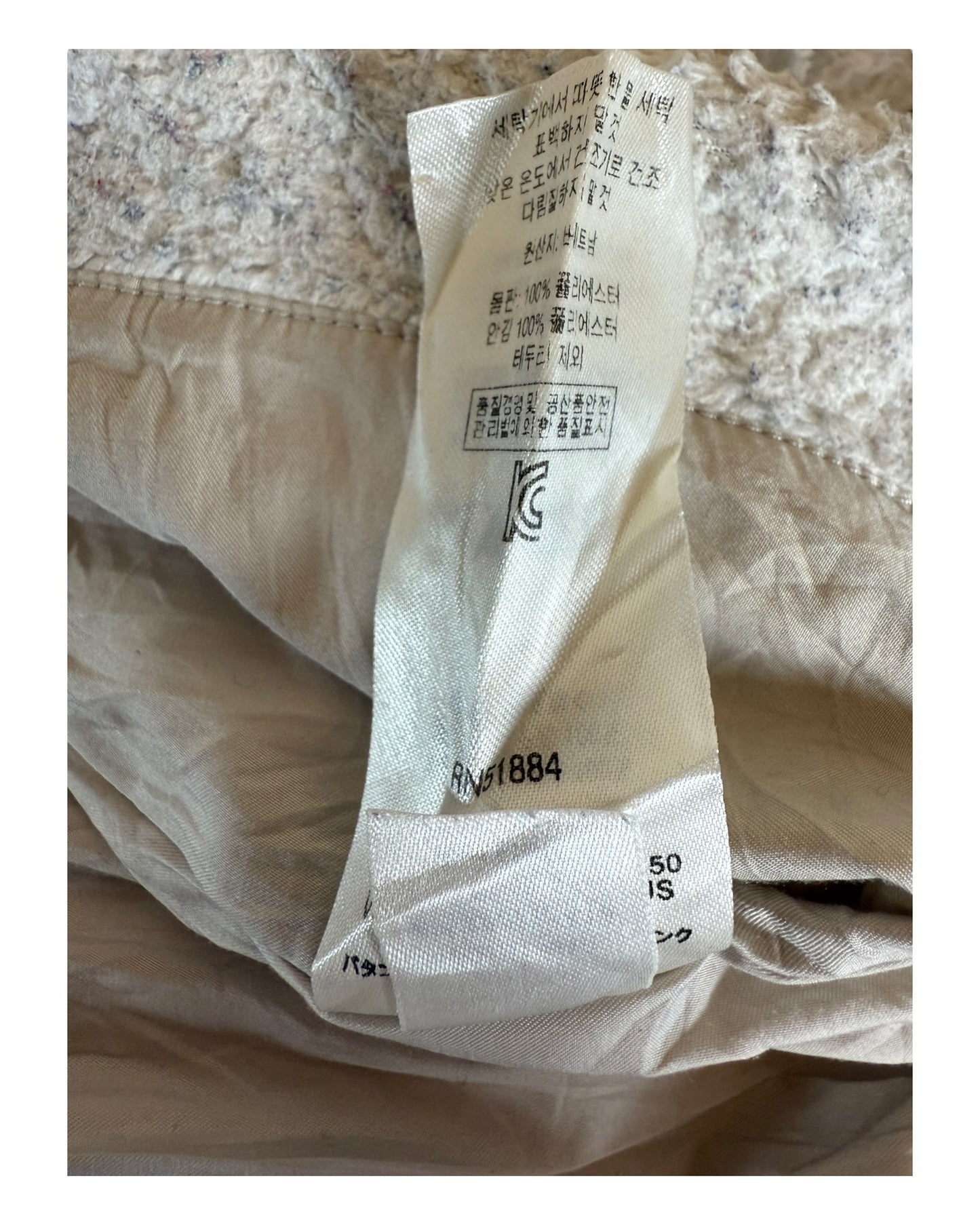 Patagonia Fleece Jacke weiß creme Größe S