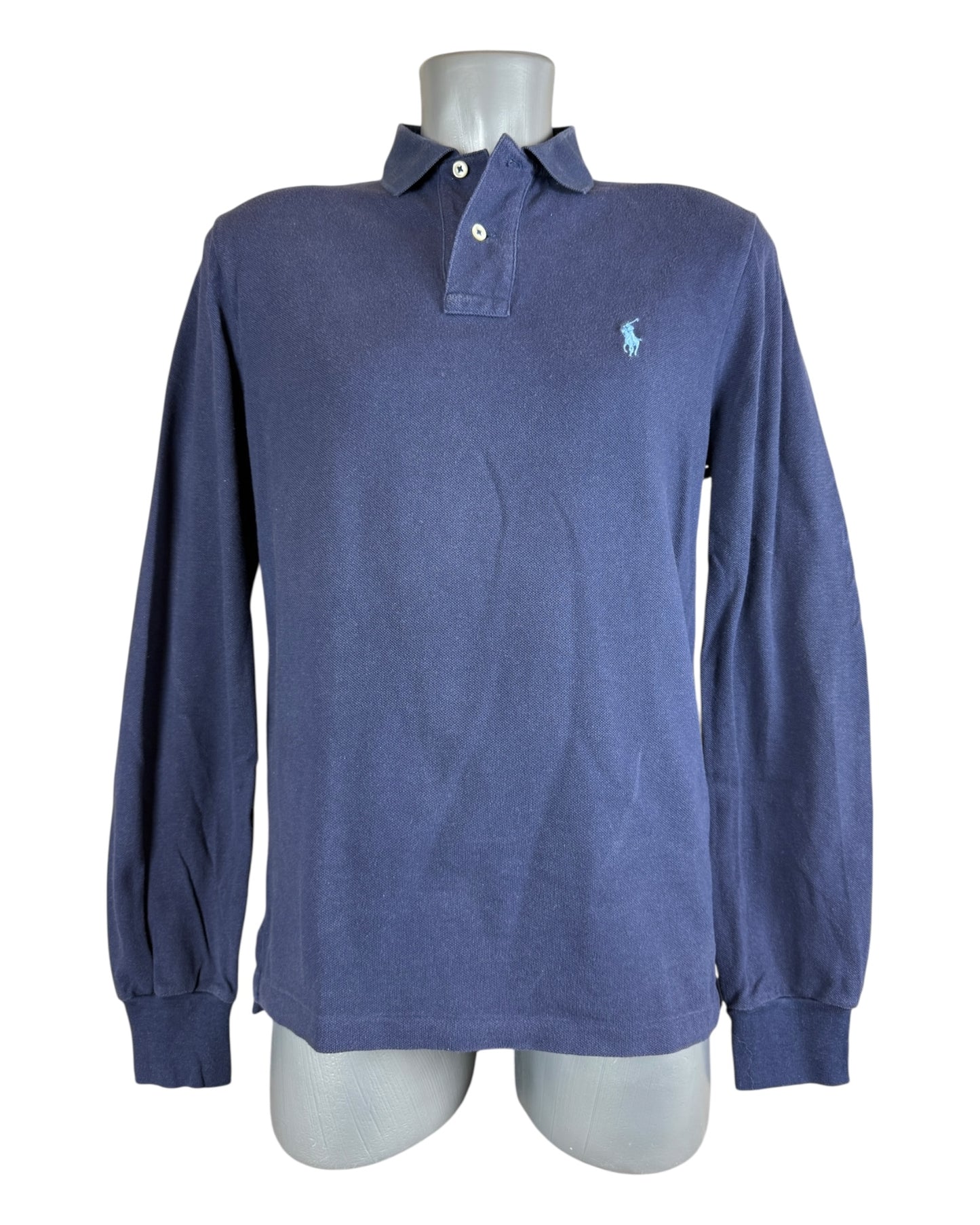 Polo Ralph Lauren langärmliges Poloshirt marineblau Größe M