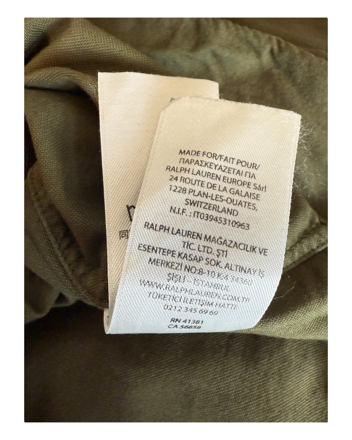 Polo Ralph Lauren Oxfordhemd khaki Größe M
