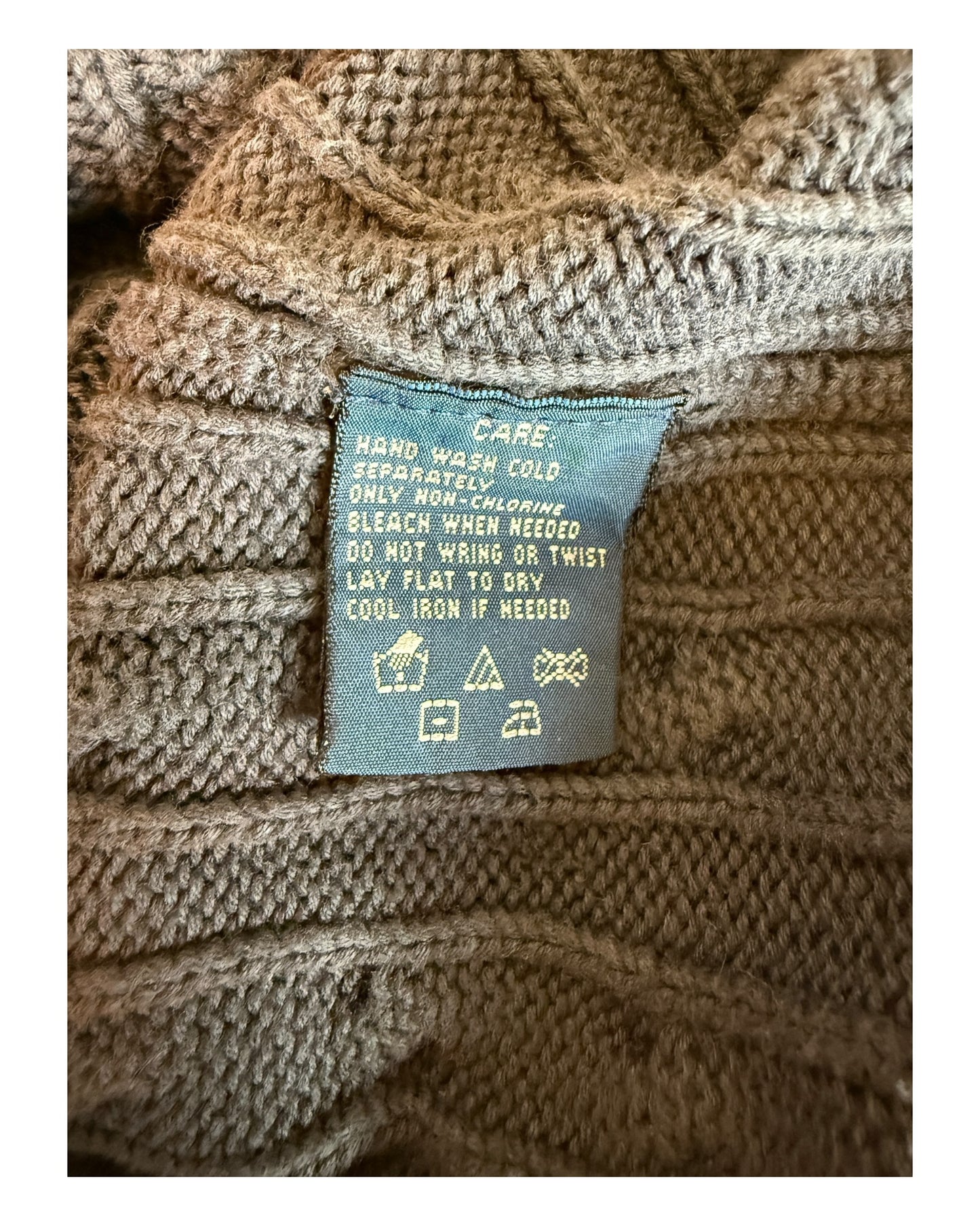 Polo Ralph Lauren Zopfmuster Pullover schwarz Größe M